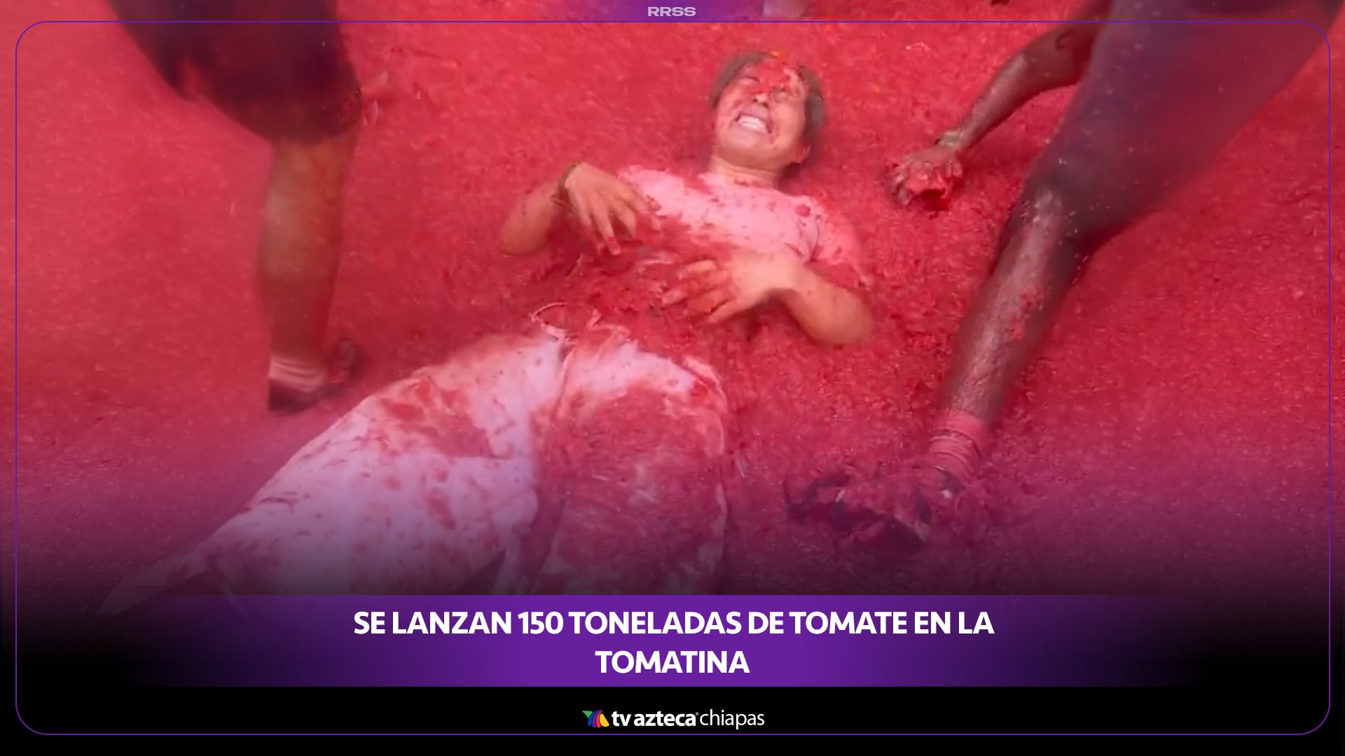 SE LANZAN 150 TONELADAS DE TOMATE EN LA TOMATINA