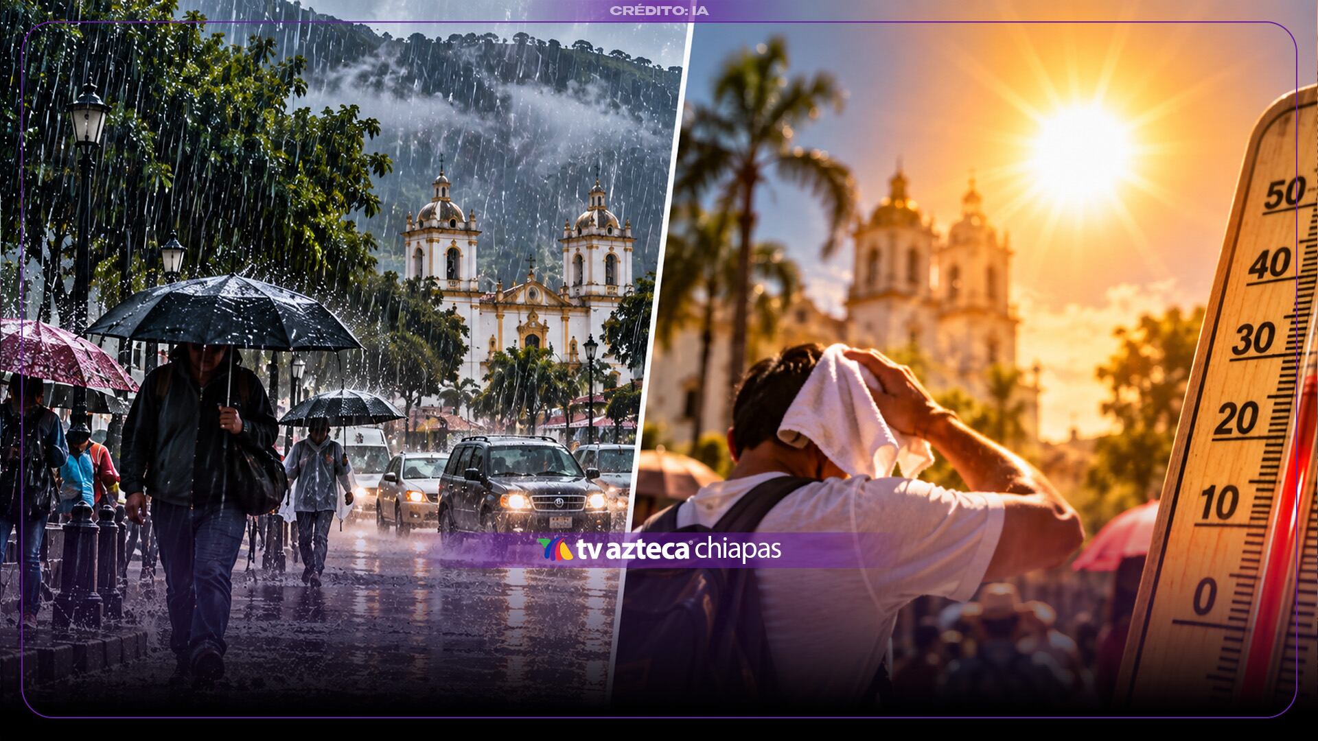 ¡Alerta máxima en Chiapas! Conagua; Lluvias muy fuertes y temperaturas de hasta 35 °C pronóstico HOY 4 de octubre