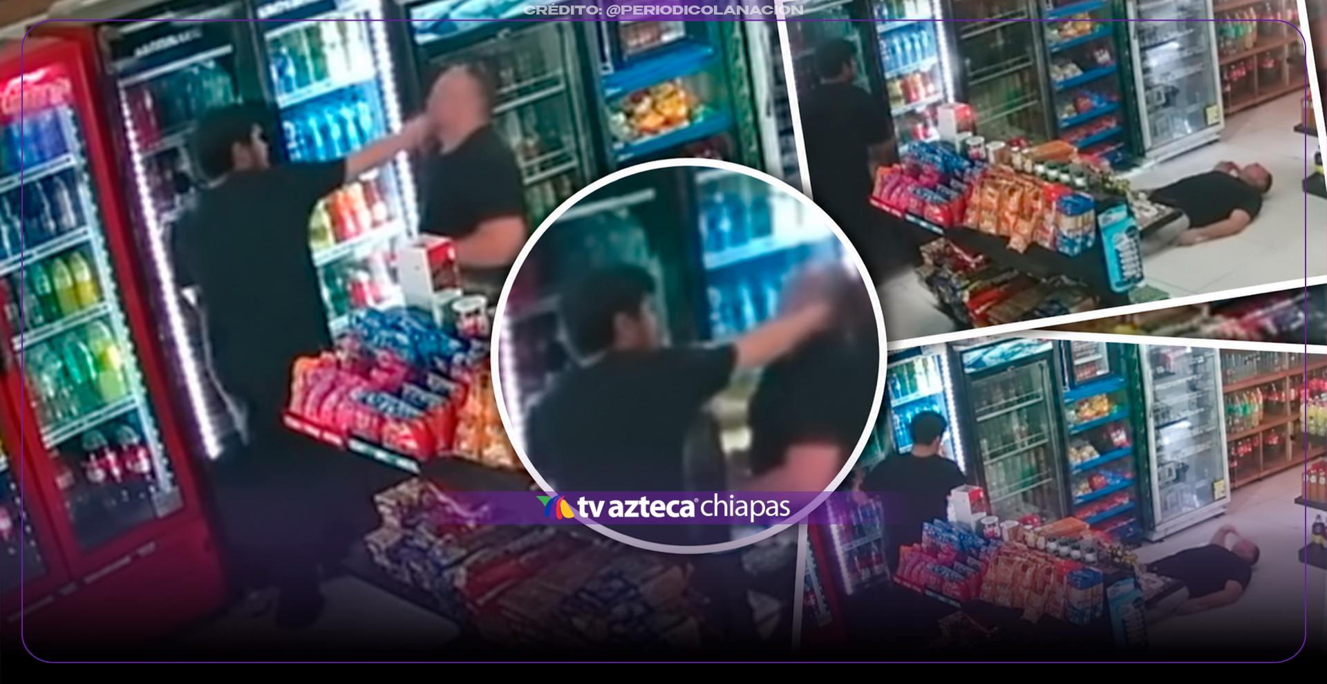 VIDEO: Así fue la mu3rt3 de un 4cos4d0r s3xu4l en una tienda de abarrotes tras recibir un puñetazo de la víctima