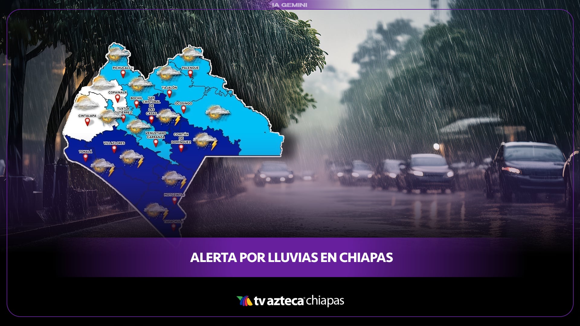Alerta por lluvias en Chiapas hoy 17 de noviembre