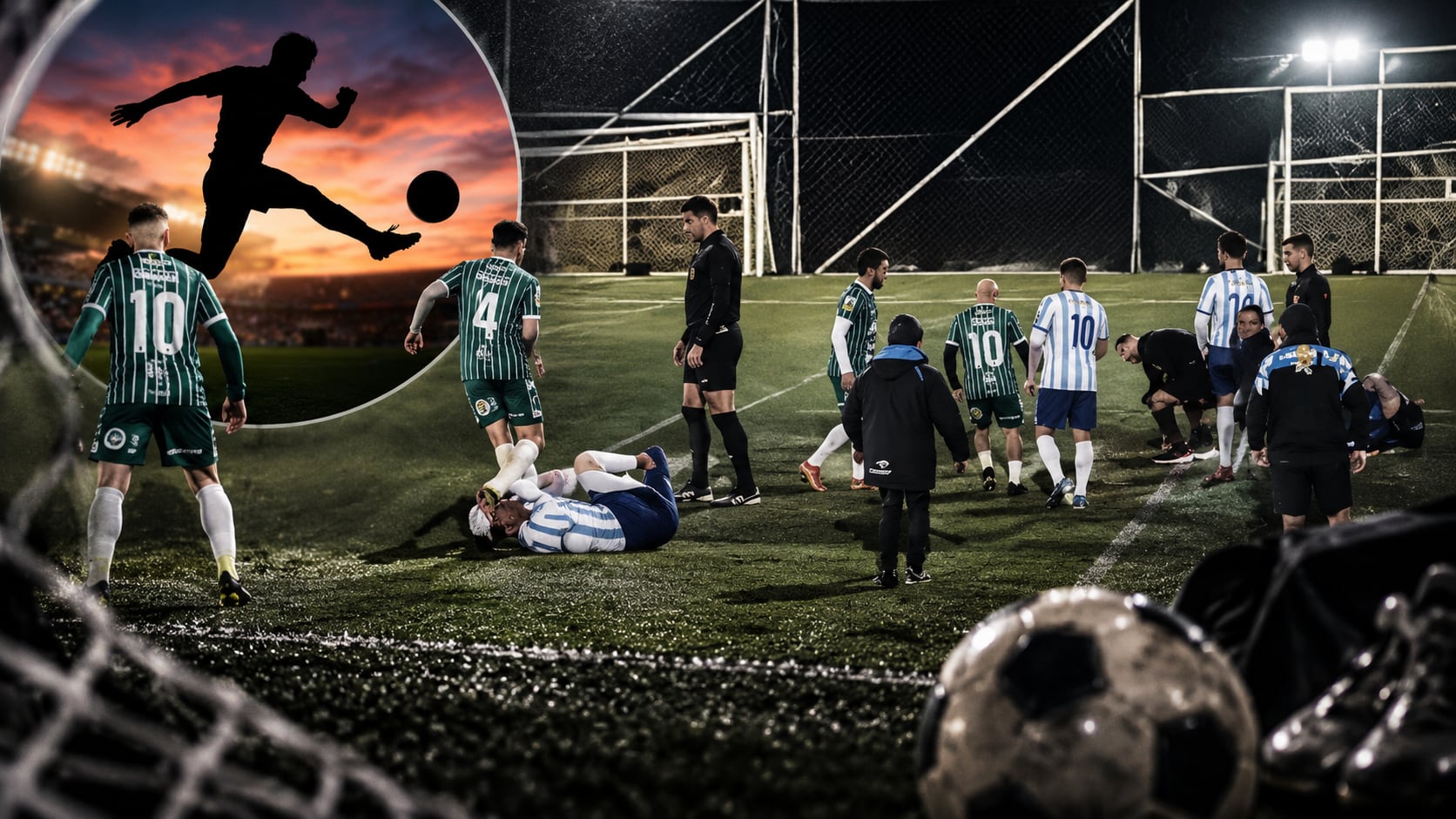 ¡Expulsado de por vida! Futbolista golpea a un árbitro y lo deja inconsciente en pleno partido