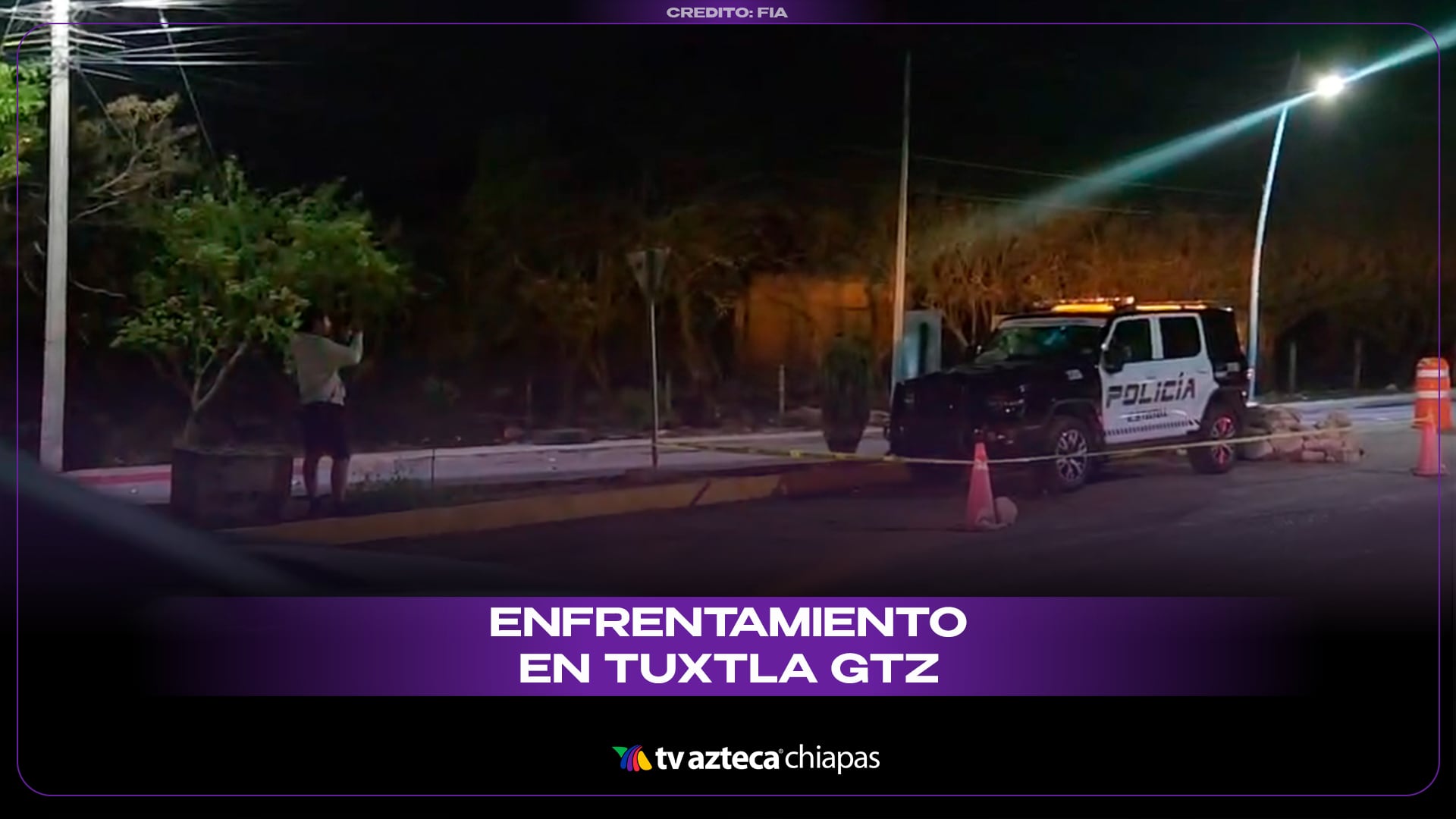 Enfrentamiento Tuxtla-San Fernando: Vandalizan patrulla y hay bloqueos carreteros