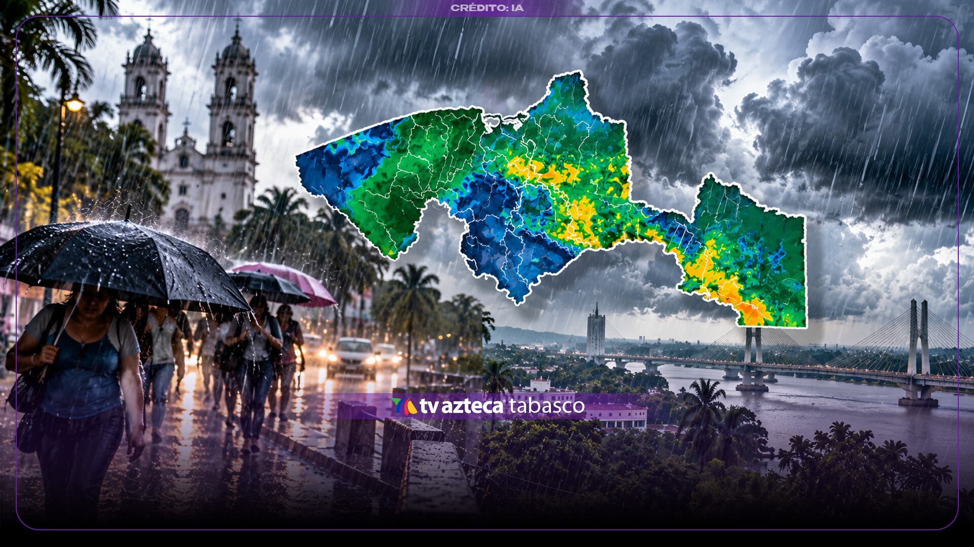 ¿Tormenta eléctrica? Este es el pronóstico del clima para Tabasco HOY viernes 2 de octubre