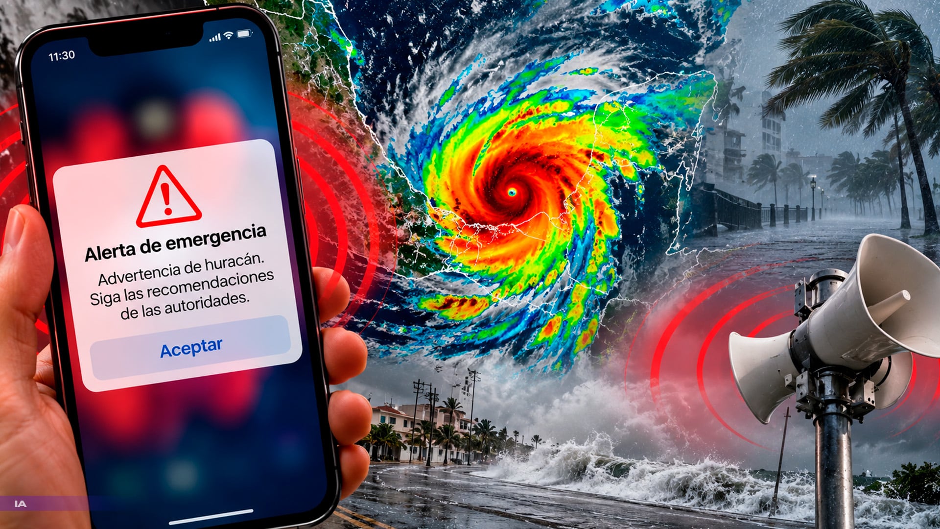 ¡Prepárate! A partir de octubre México tendrá alerta de huracanes en celulares: así sonará