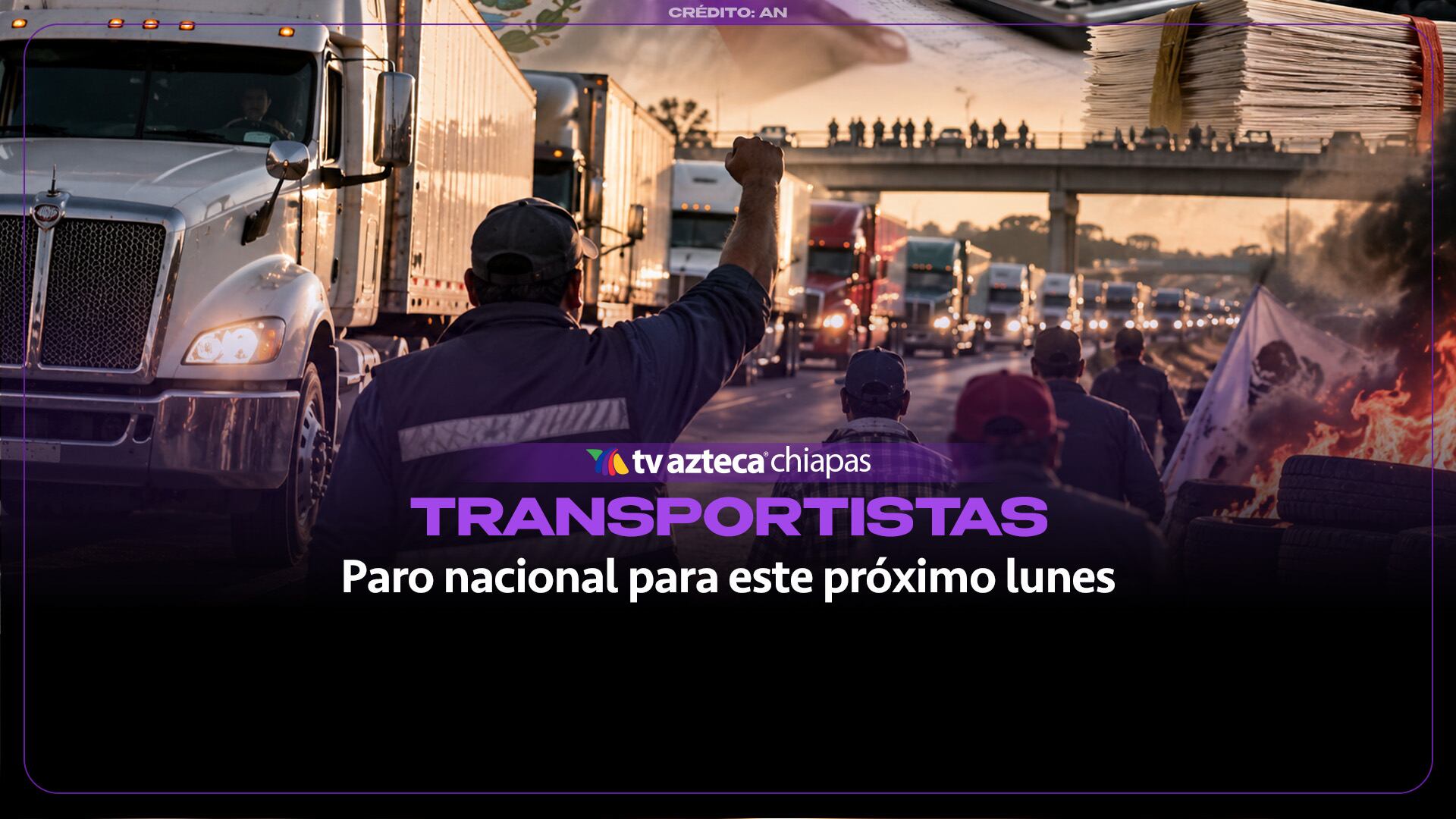 Transportistas anuncian paro nacional este lunes por inseguridad y cambios fiscales