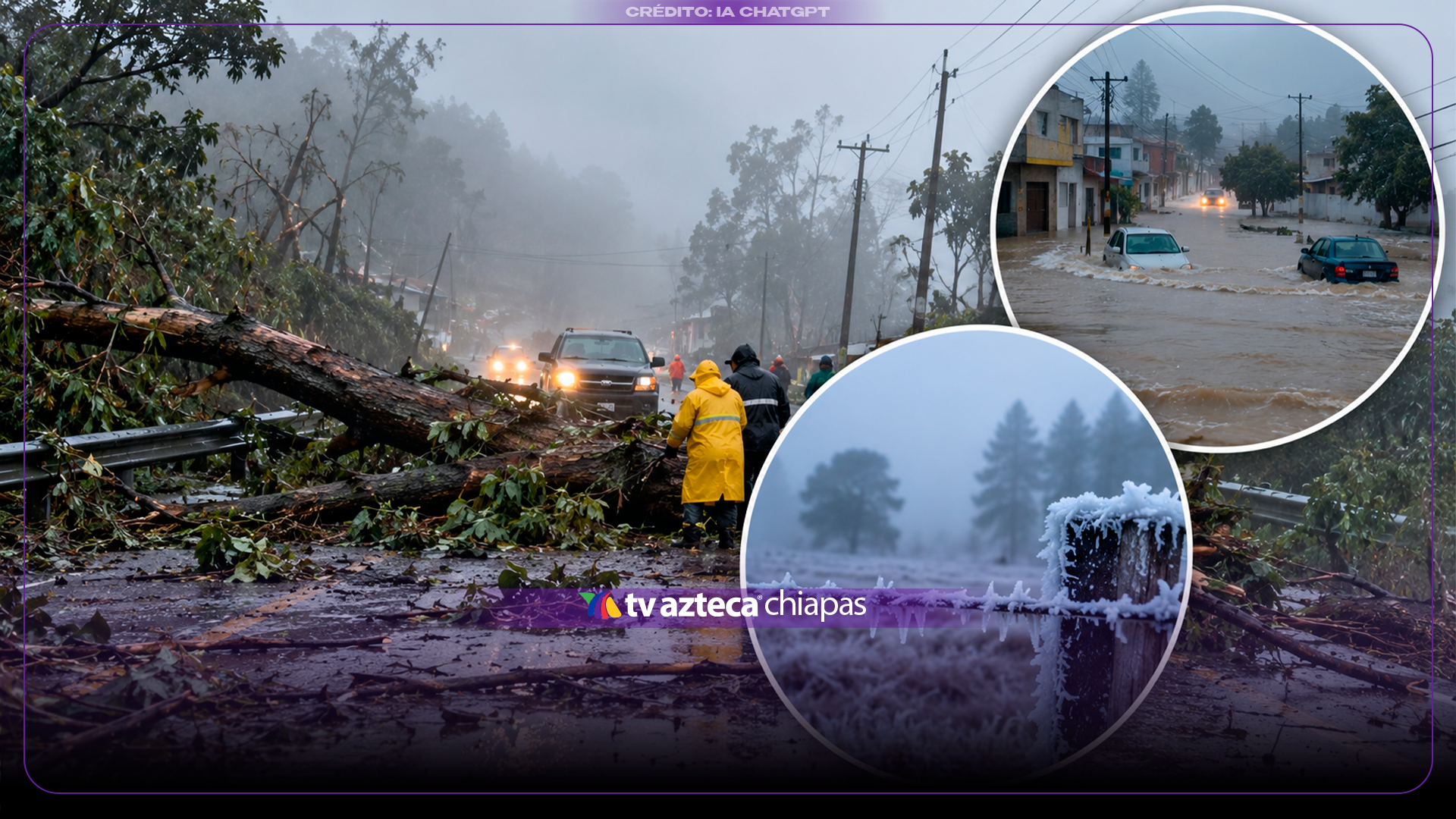 Frente frío número 2 deja varios muertos tras las fuertes lluvias y heladas; prevén una baja de temperaturas en varios estados