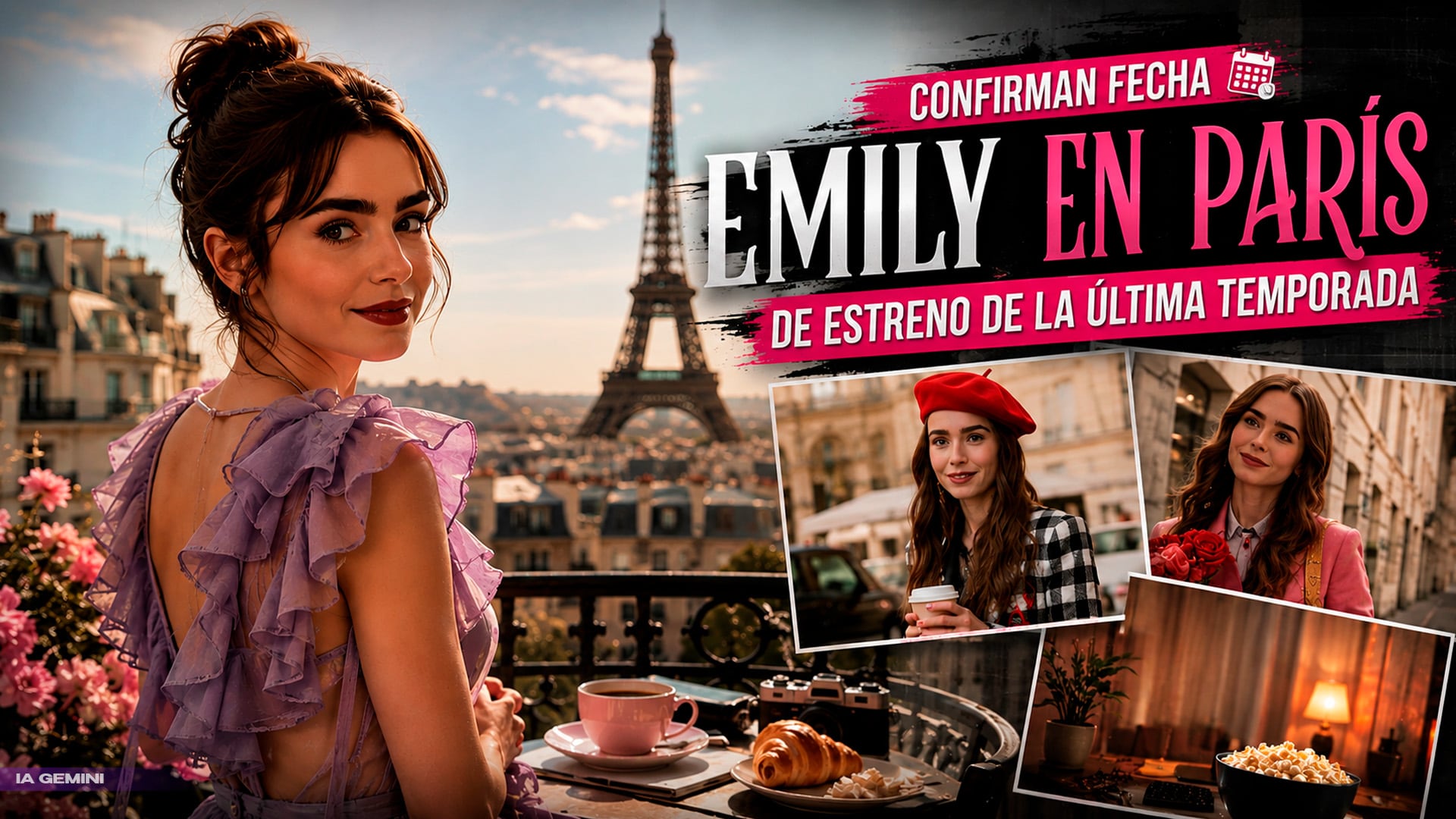 ¡Adiós a ‘Emily en París’!; ya hay fecha de estreno de su temporada final