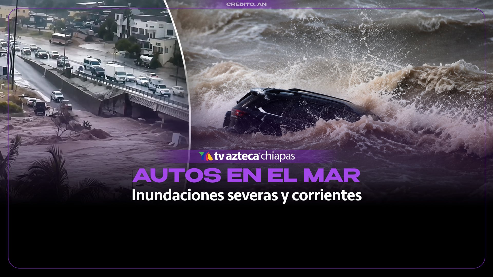 (VIDEO) Lluvias arrastran vehículos al mar tras inundaciones en Los Cabos