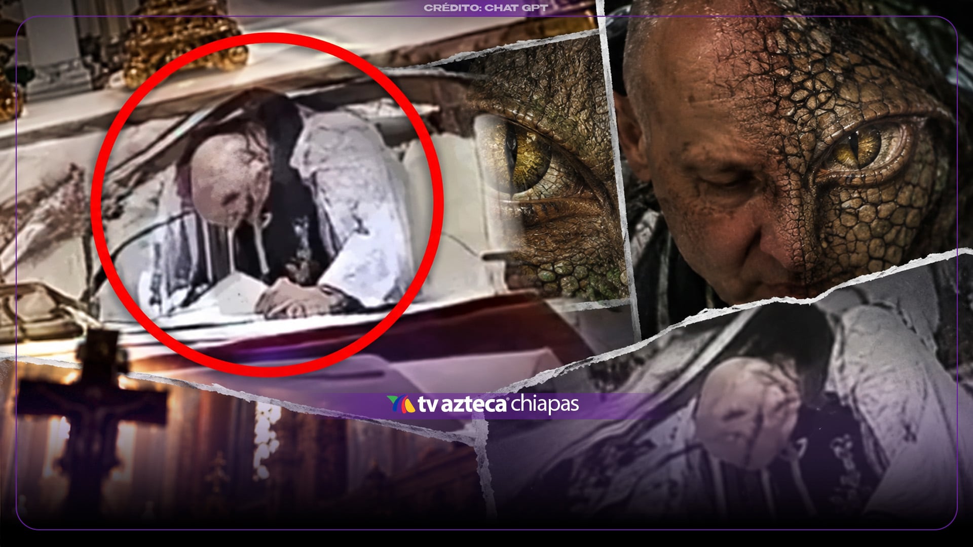 ¡¿Era un reptiliano?! Fuertes imágenes NUEVAS del sacerdote aplastado por una cruz (VIDEO)