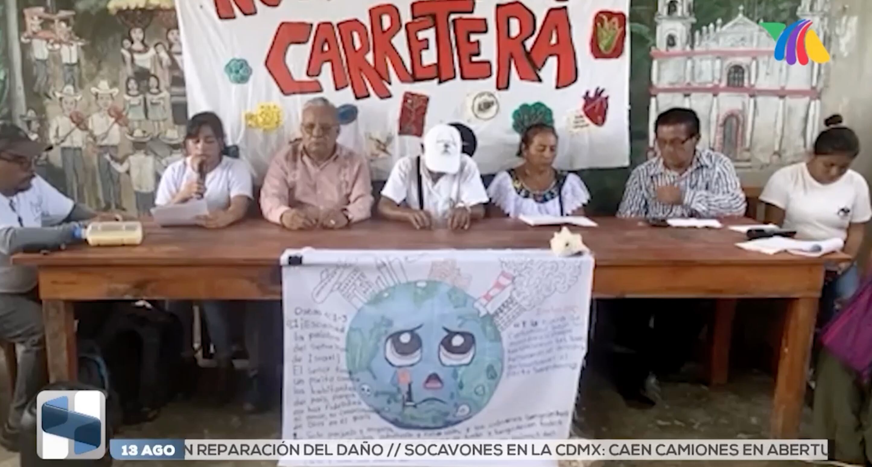 Comunidades de Bachajón rechazan trazo de la autopista San Cristóbal-Palenque por riesgo en manantiales