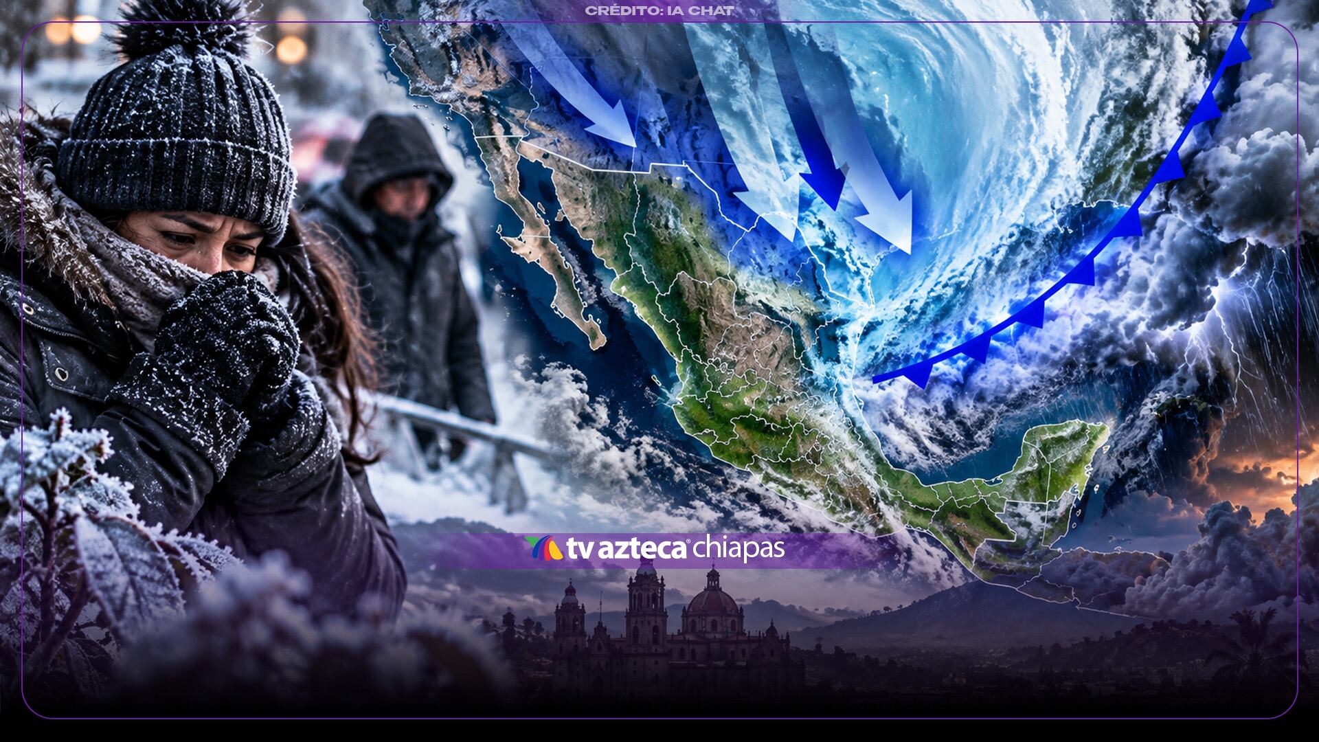 ¿Llegará hasta Chiapas? Estados afectados por el ingreso de la masa de aire frío en México en octubre 2026