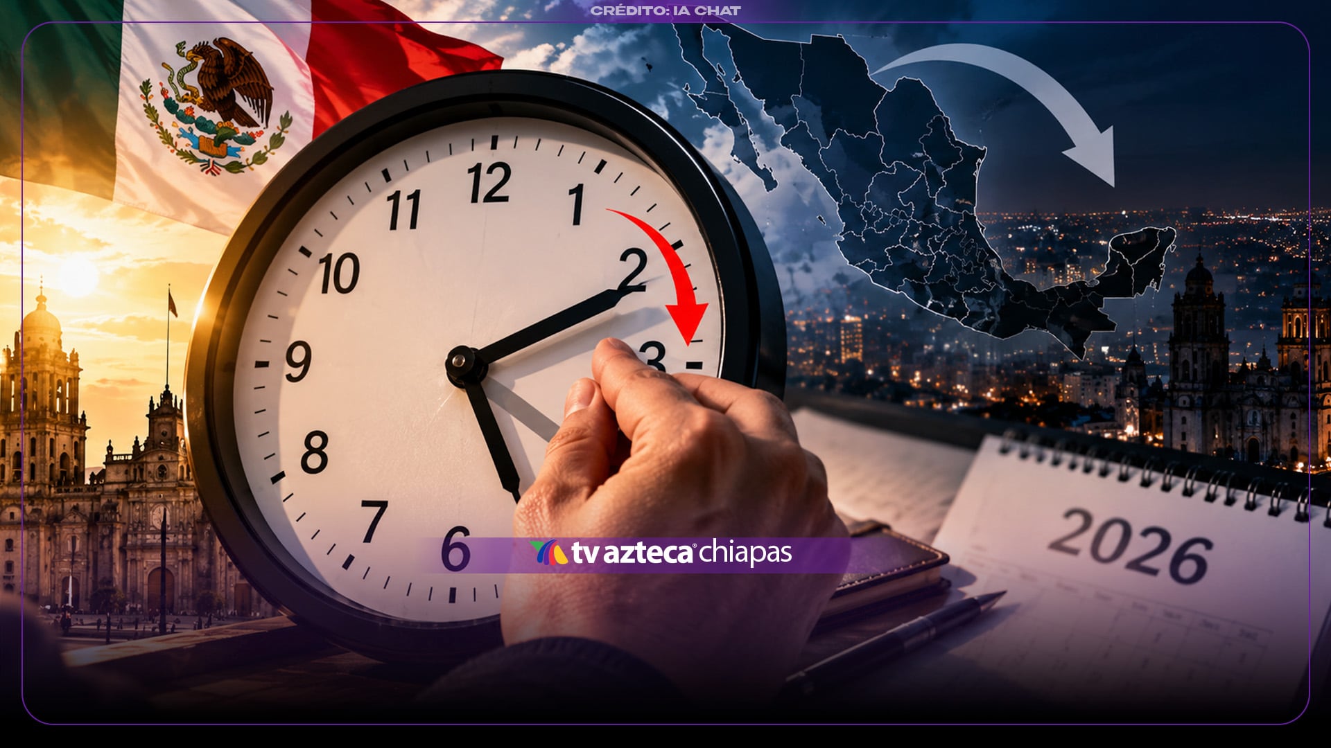 ¿Se ajusta el reloj en Chiapas? Lista de los estados para los que aplica el cambio de horario en México 2026