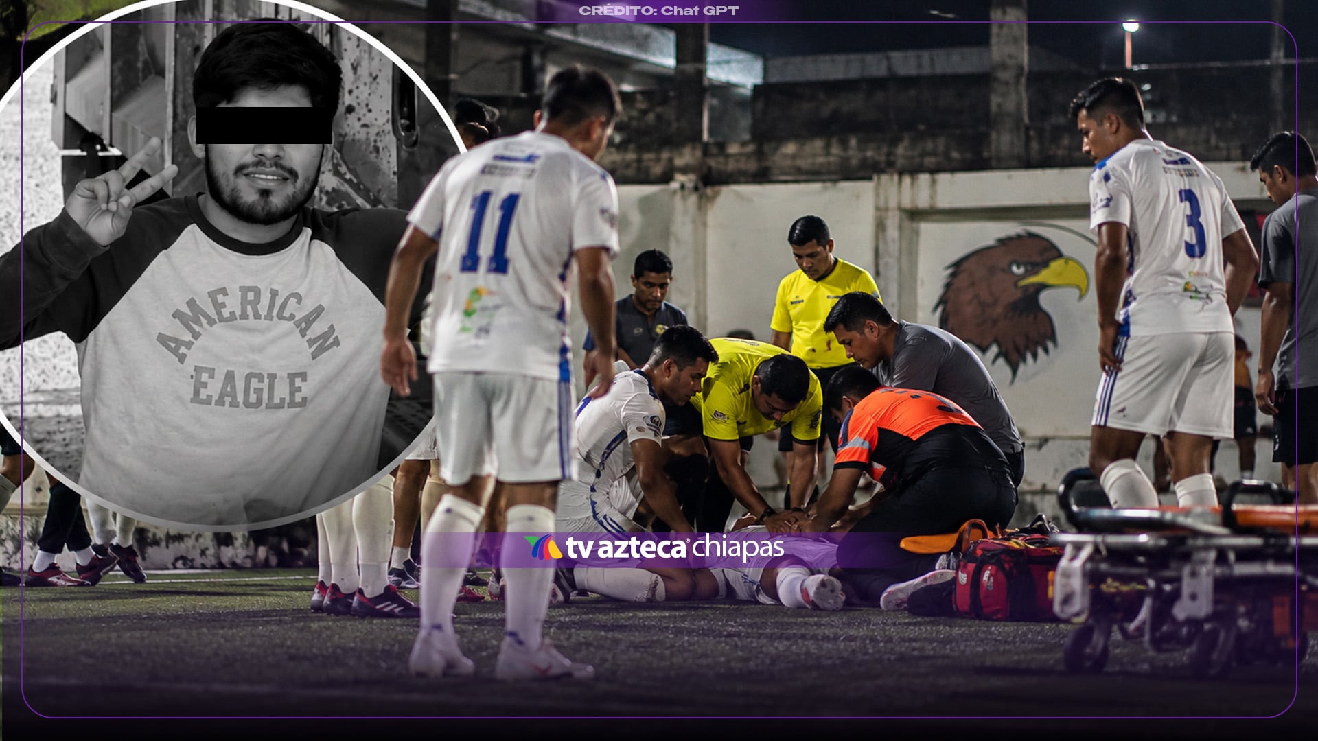 Muere joven en pleno partido de fútbol en Chiapas