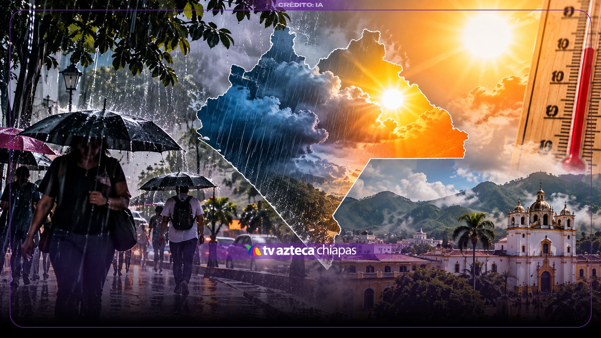 Chiapas tendrá lluvias intensas y calor moderado este viernes 2 de octubre