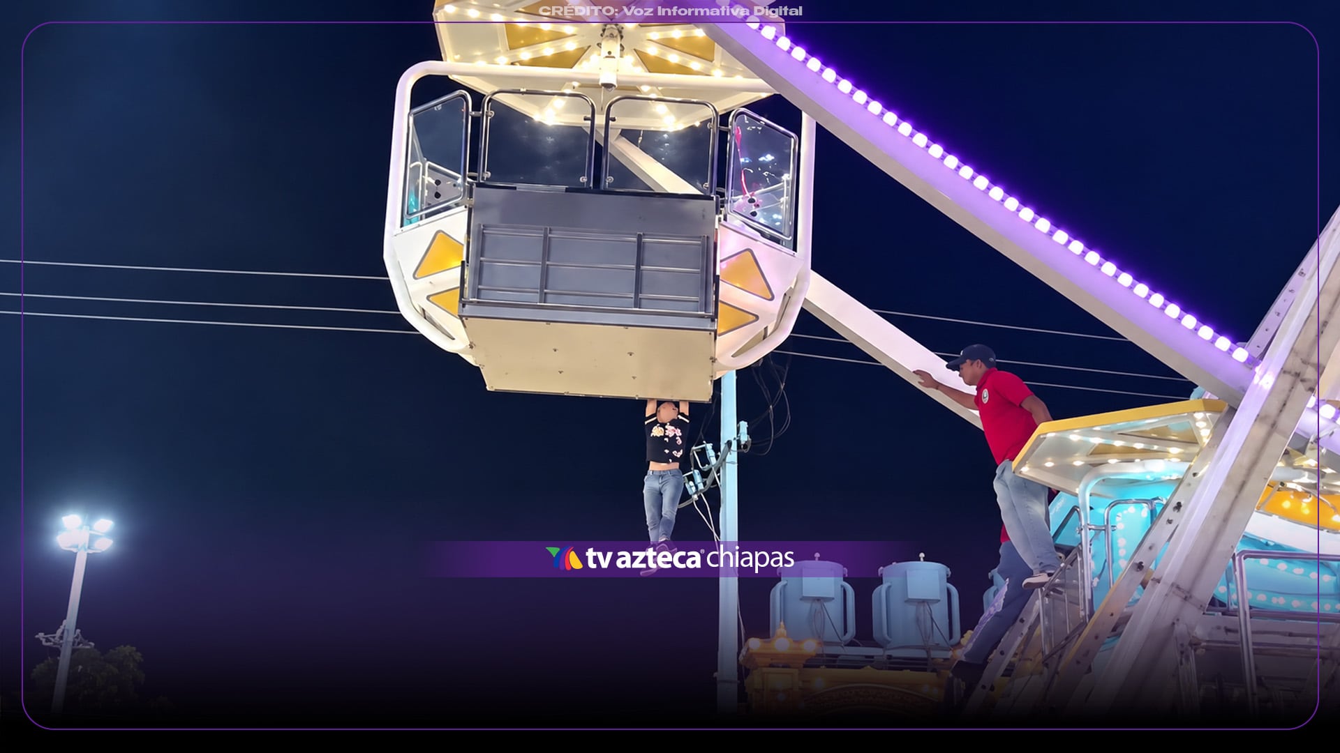 Video: Niño queda suspendido de una rueda de la fortuna en la Feria de Torreón