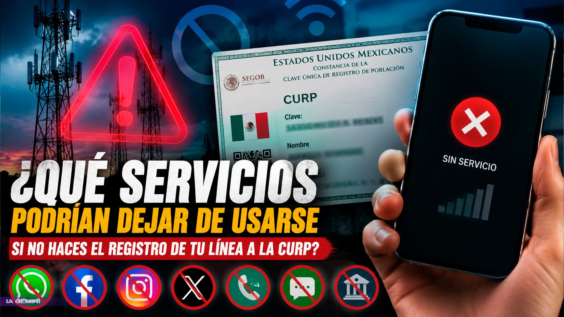 Registro celulares curp
