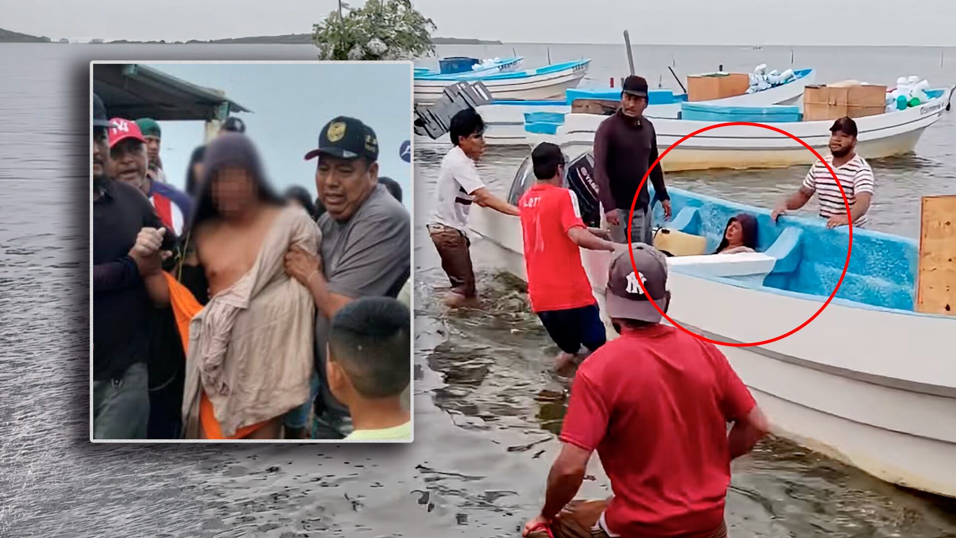 VIDEO: Momento exacto en que localizan con vida a pescador desaparecido en Tonalá: su padre falleció en el mar