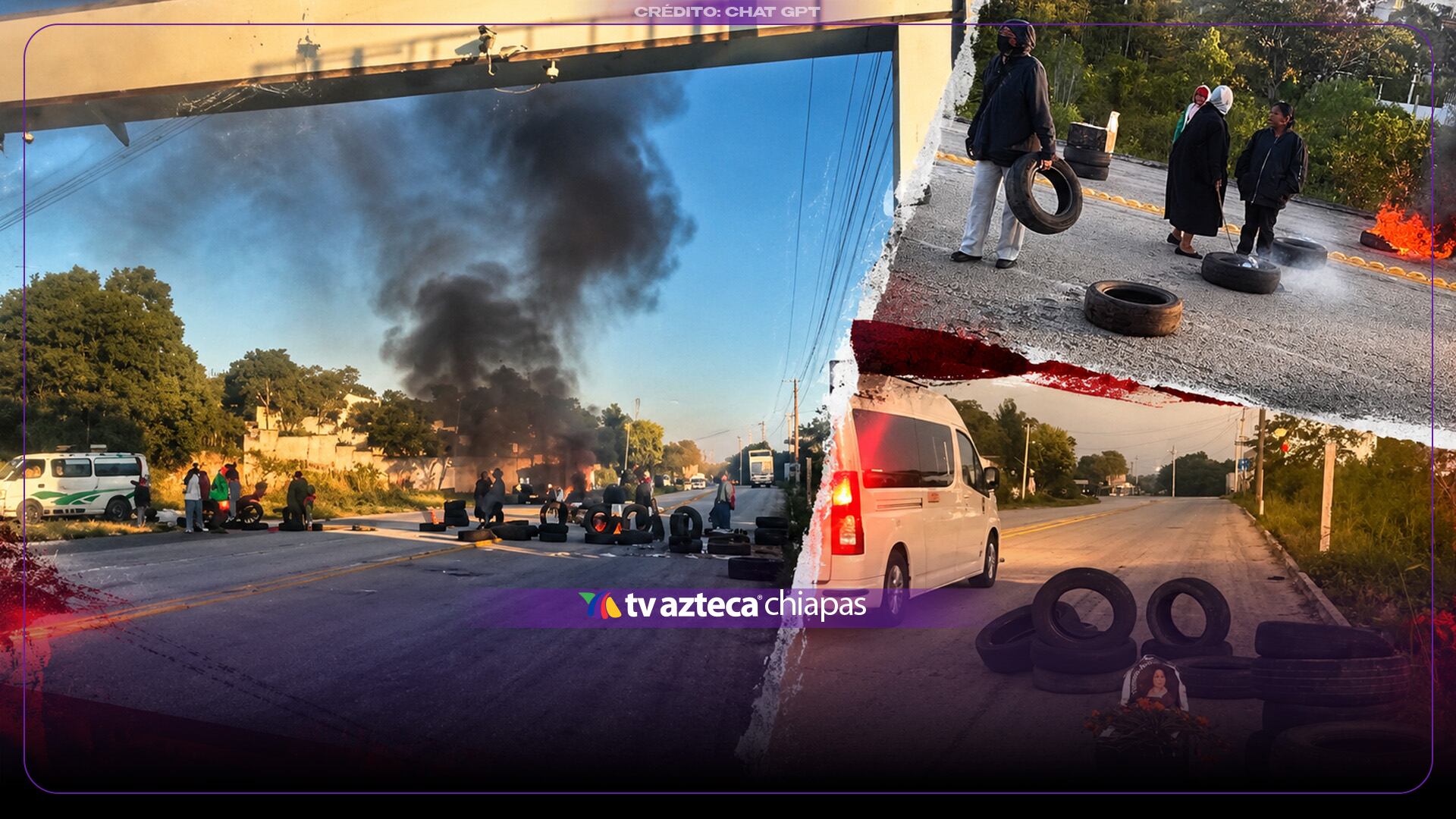 ¡Bloqueo en Comitán! Reportan salida y entrada cerradas