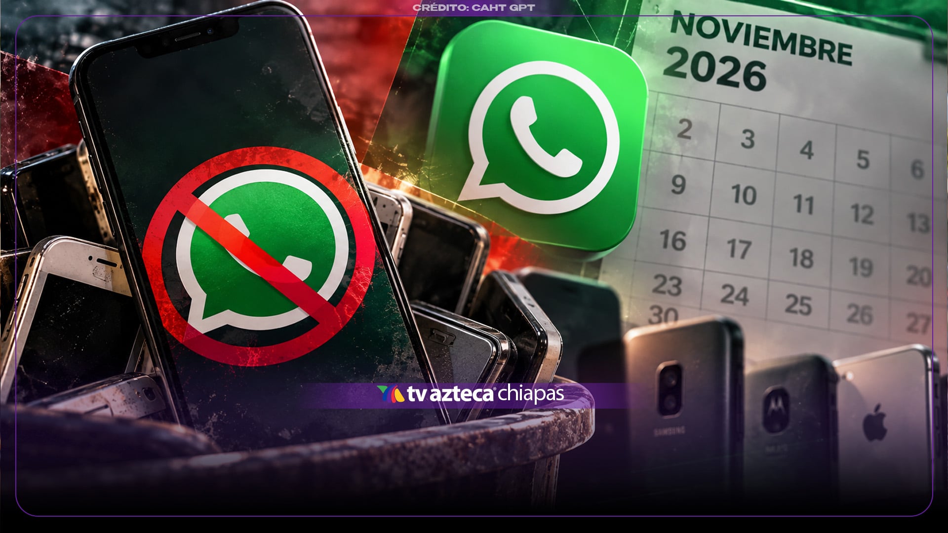 Estos son TODOS los celulares que se quedarán sin WhatsApp a partir del 1 de noviembre 2026 en México