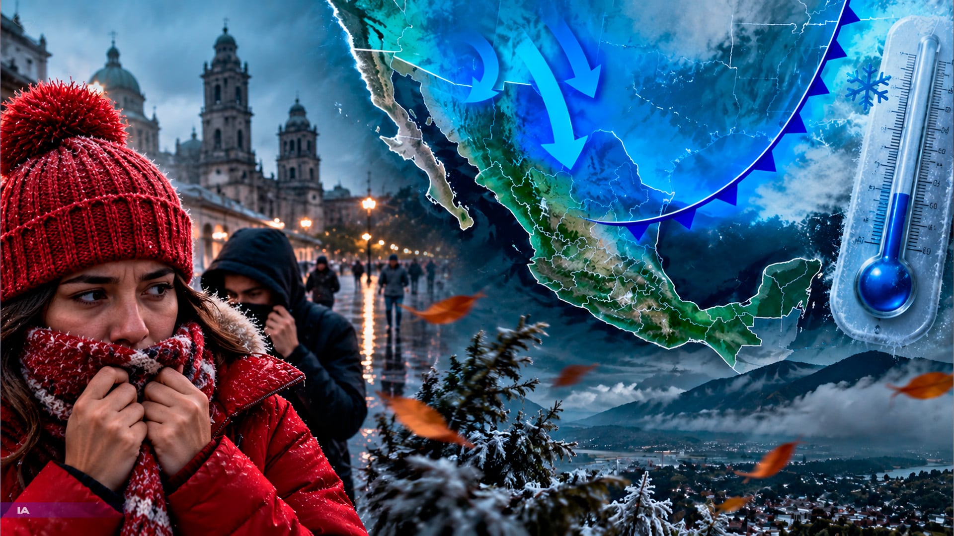 ¡Adiós al calor! Llega el primer frente frío a México 2026-2027