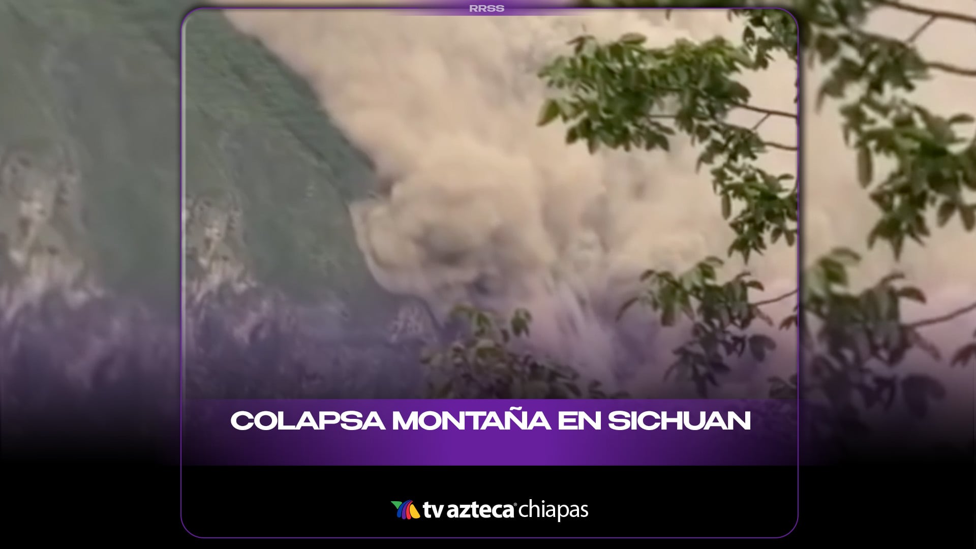 COLAPSA MONTAÑA EN SICHUAN