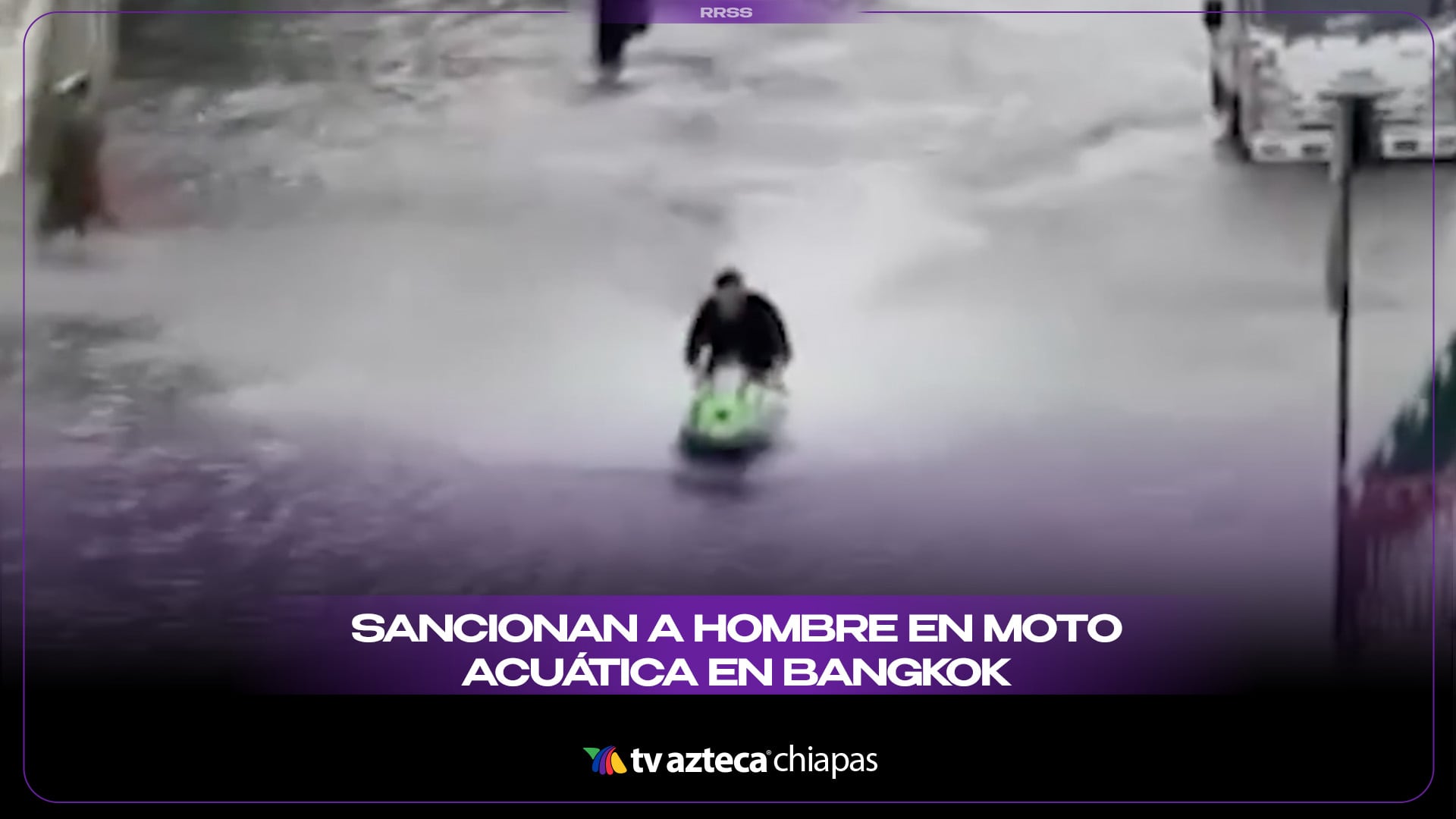 SANCIONAN A HOMBRE EN MOTO ACUÁTICA EN BANGKOK