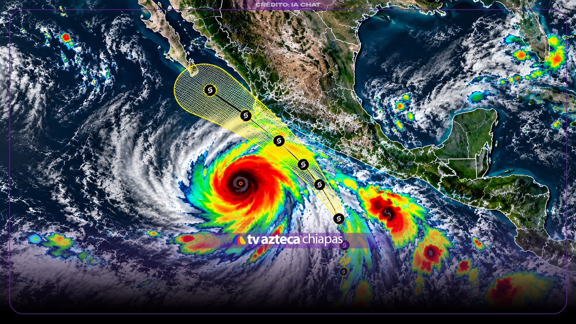 ¡Importante! Se forma Depresión Tropical Veinte-E, ¿afectará Chiapas?