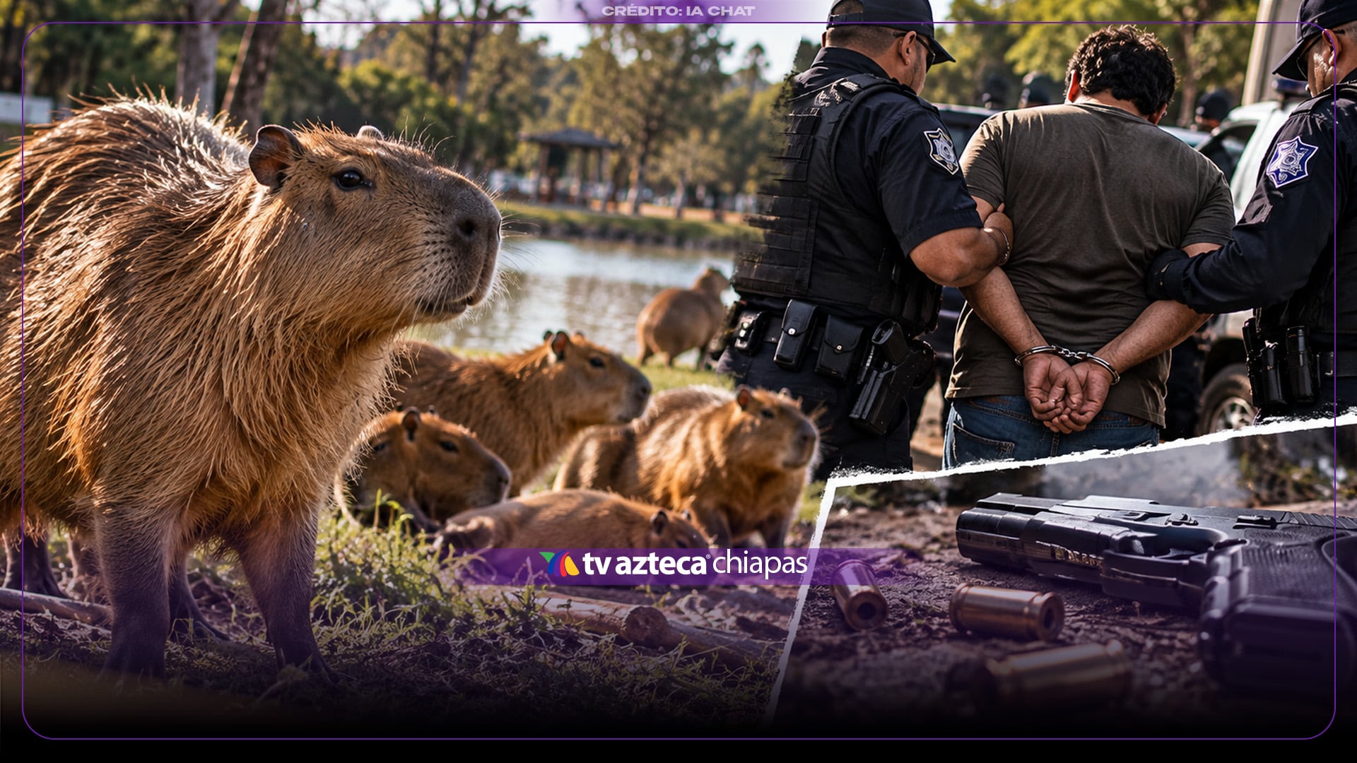 ¡Con los capibaras no! Hombre es detenido tras ser señalado por disparar contra capibaras | VIDEO