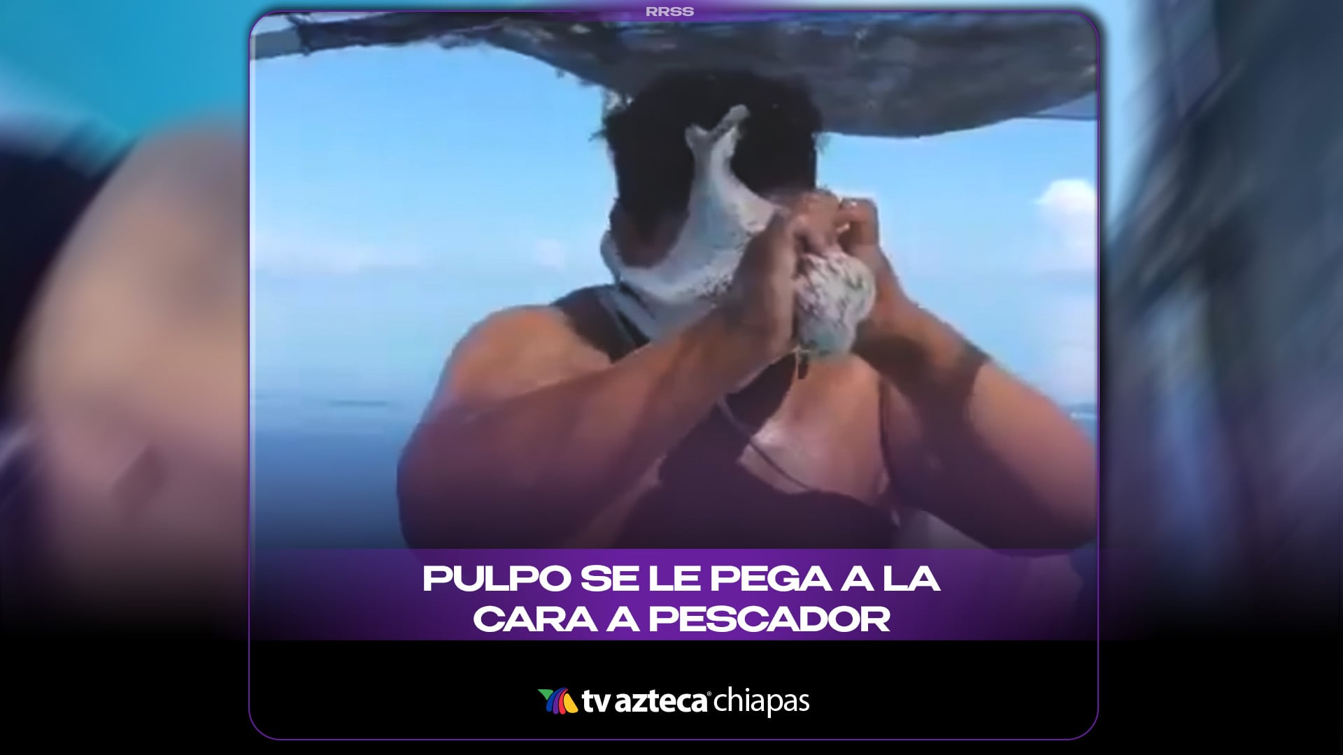 PULPO SE LE PEGA A LA CARA A PESCADOR