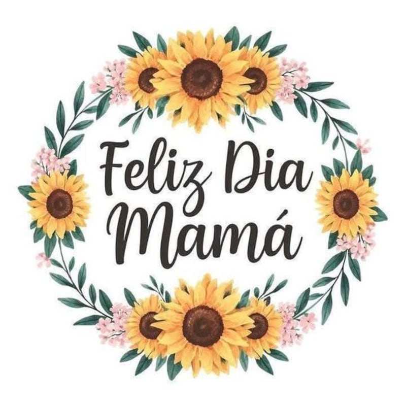 Imagen feliz día mama con flores 3