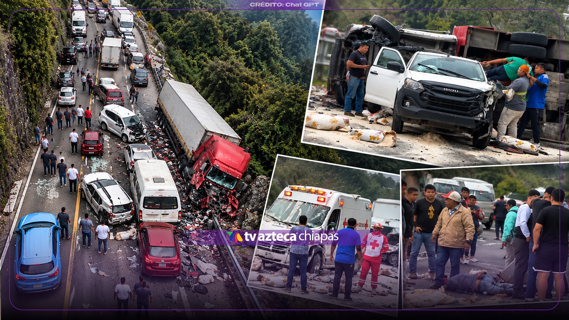 VÍDEO: Filtran video del momento en que tráiler sin frenos embiste a vehículos en la autopista Tuxtla- San Cristóbal