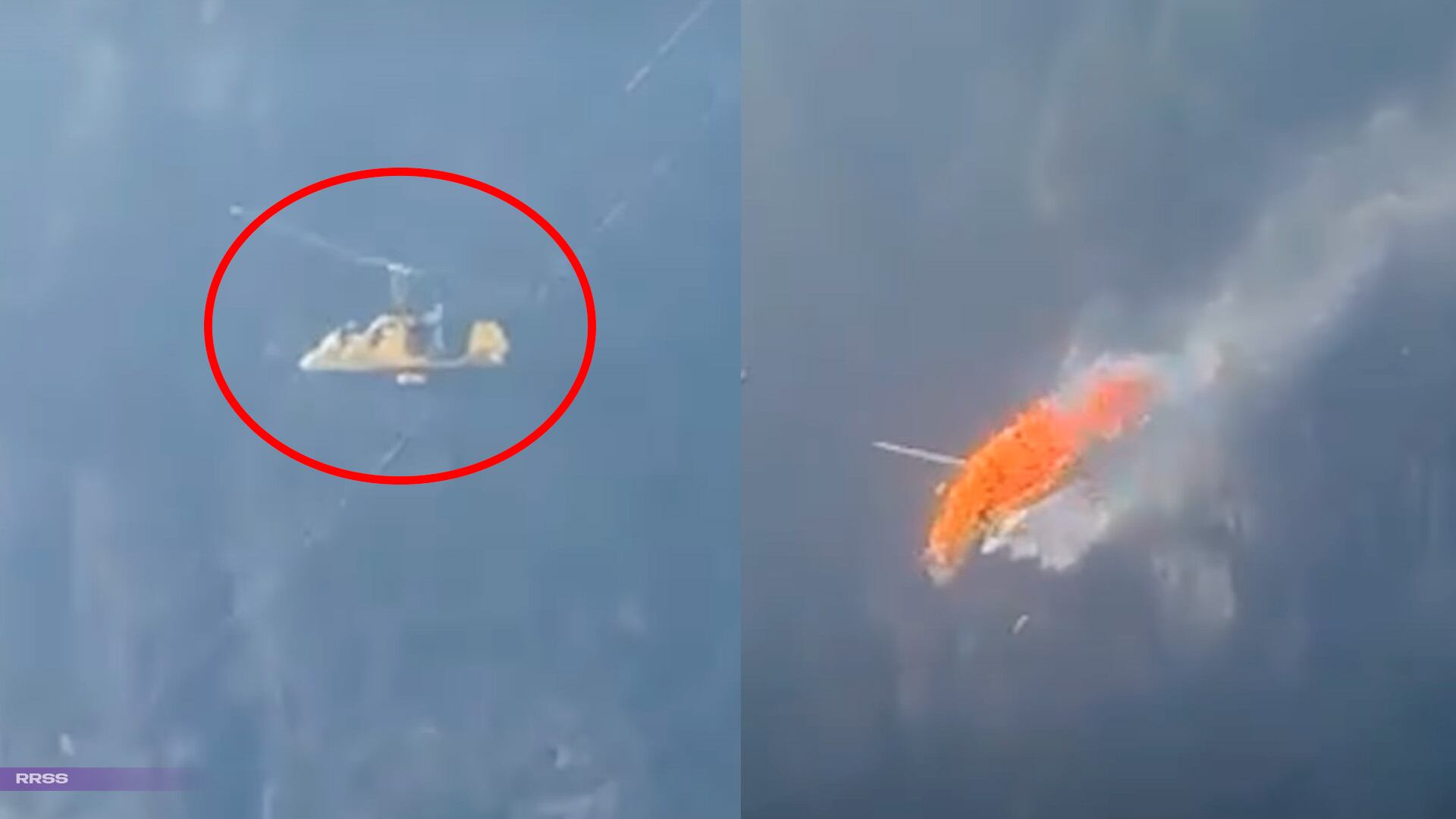 ¡Tragedia en el aire! Helicóptero choca y deja muertos | VIDEO del momento exacto