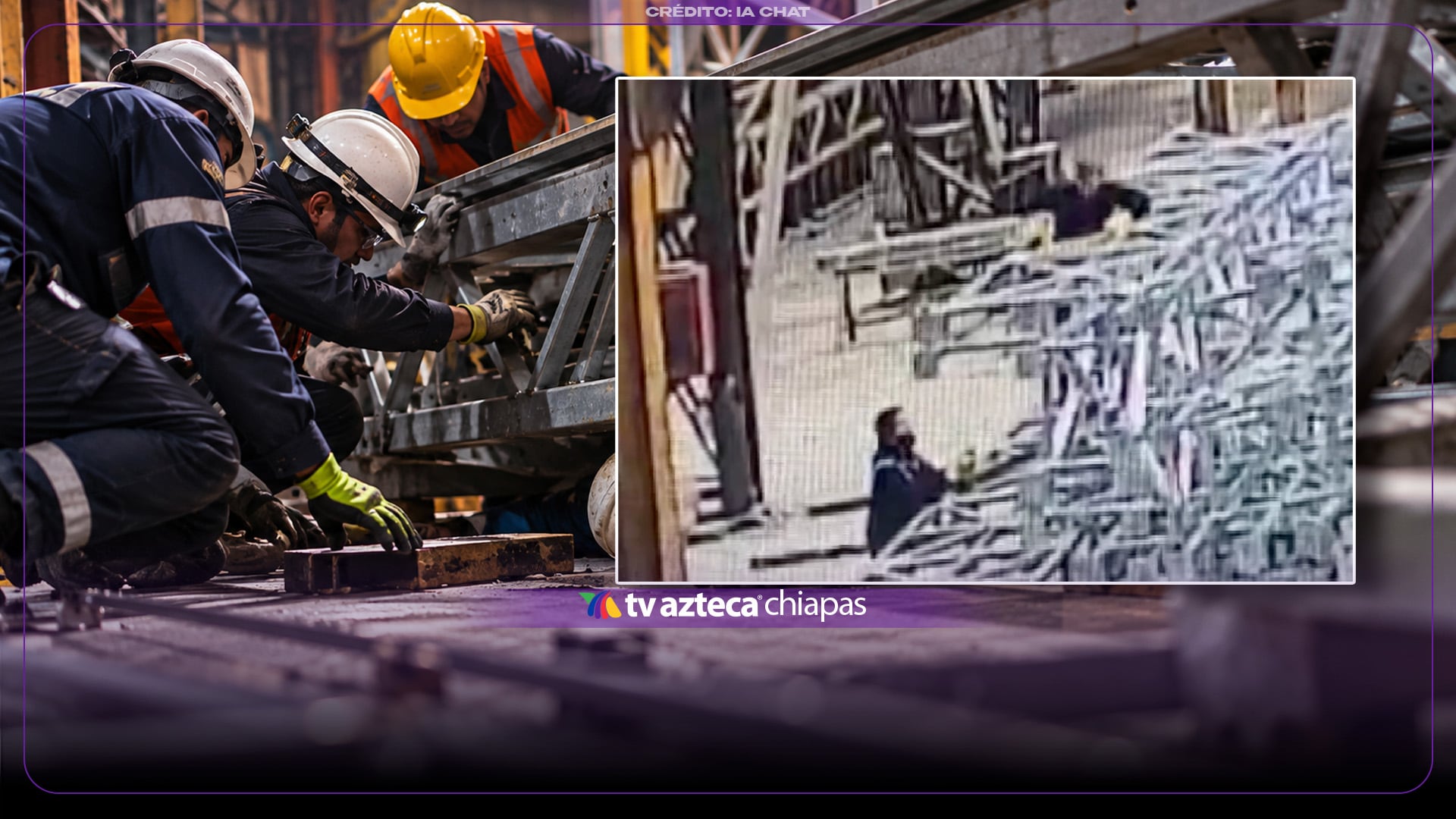 ¡IMÁGENES SENSIBLES! VIDEO: Trabajador mu3re apl4stad0 por estructura metálica