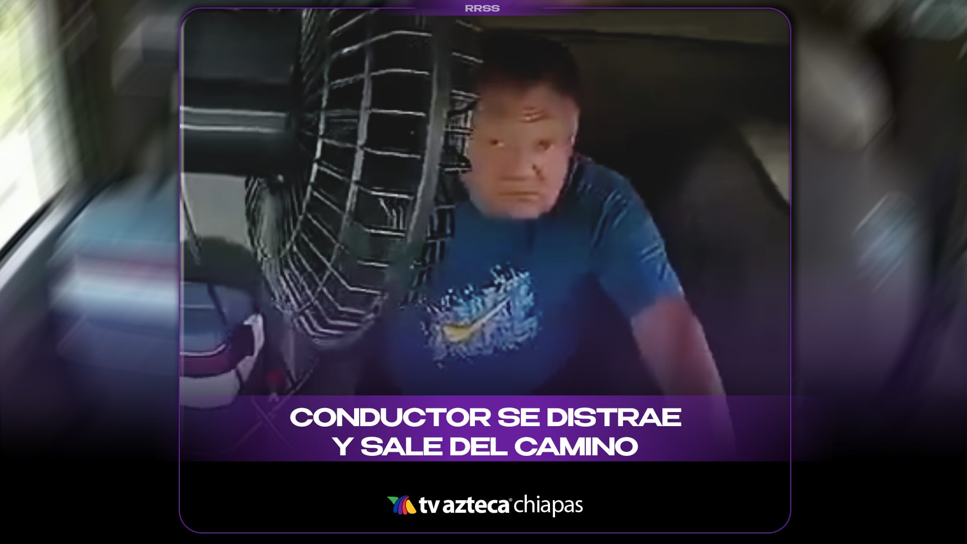 CONDUCTOR SE DISTRAE Y SALE DEL CAMINO
