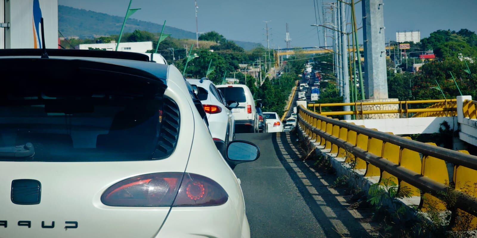 Tráfico y calles cerradas Tuxtla Gutiérrez