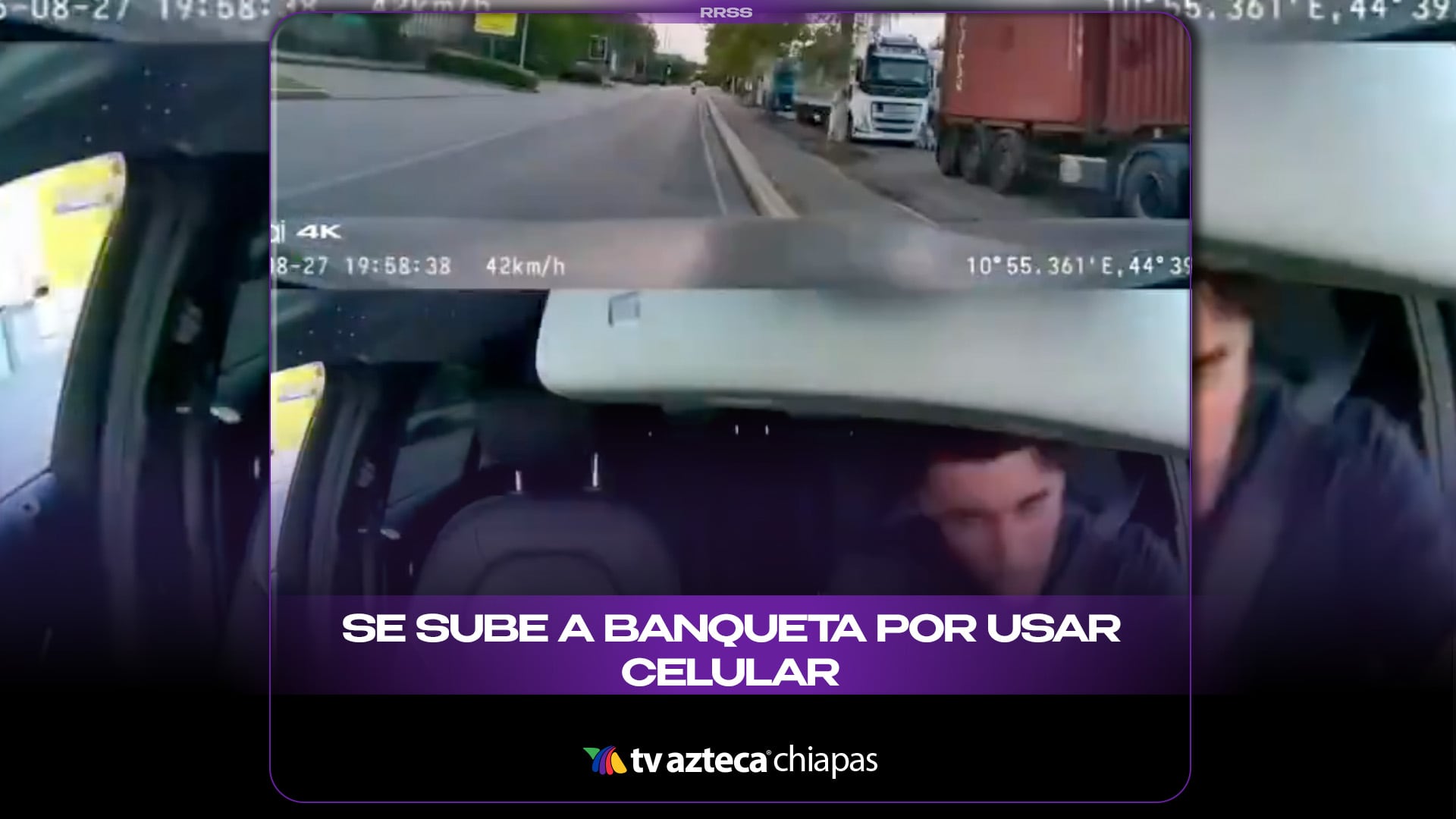 SE SUBE A BANQUETA POR USAR SU CELULAR