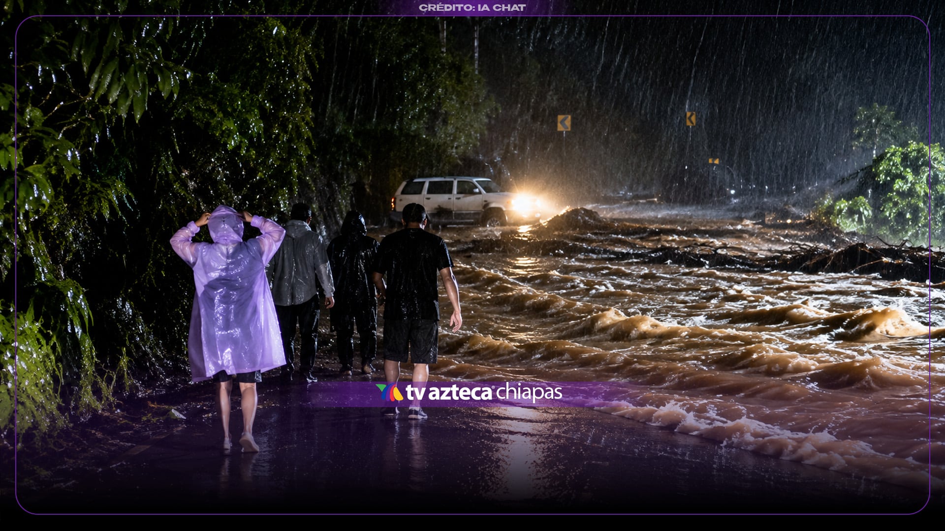 VIDEO: ¡Impactante! Microbús cae a un río tras la intensas lluvias registradas en Guatemala