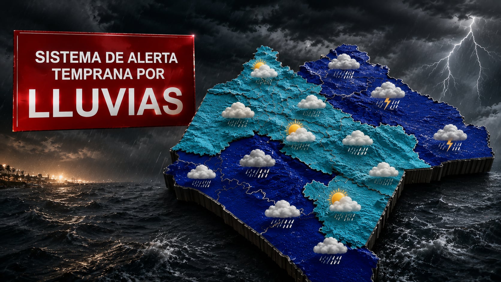 Lluvias, rayos y viento: así estará el clima en Chiapas este viernes 21 de agosto