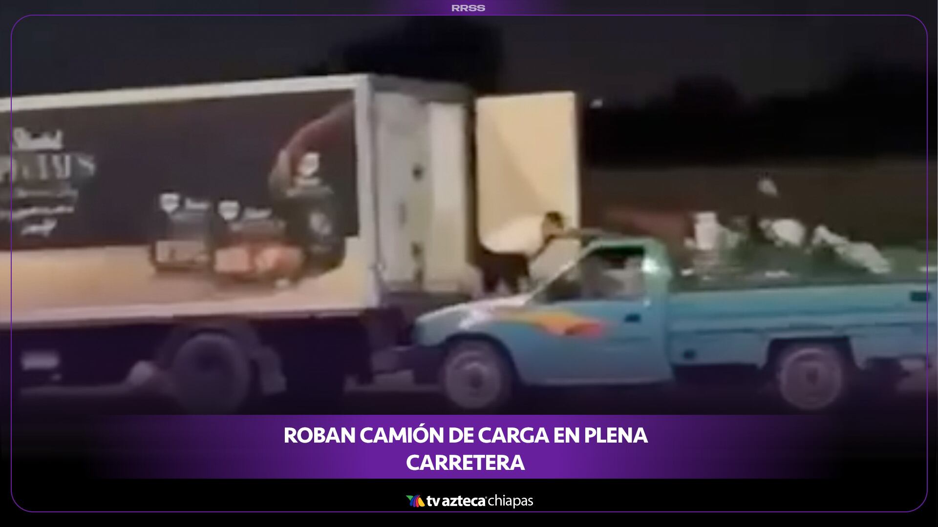 ROBAN CAMIÓN DE CARGA EN PLENA CARRETERA