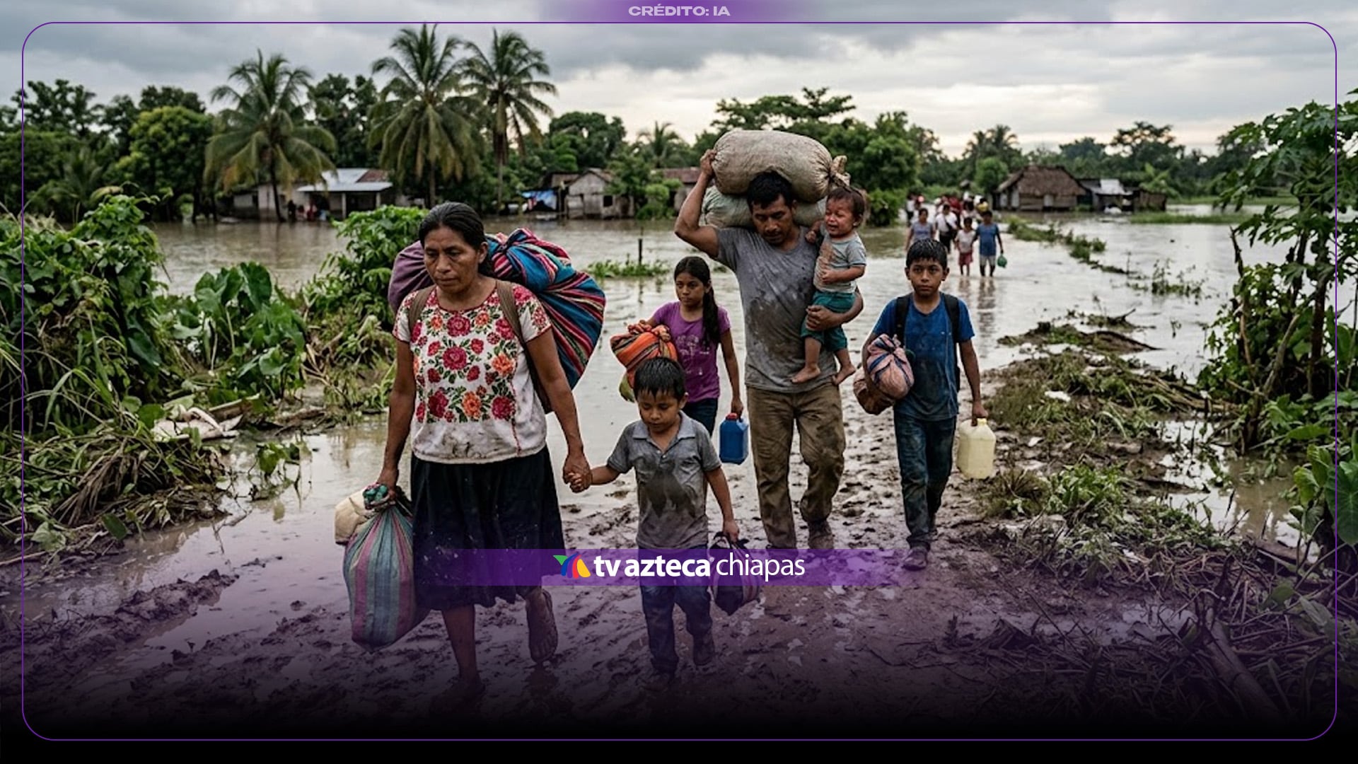 Tabasco enfrenta desplazamiento forzado por inseguridad e inundaciones: cerca de 19 mil afectados
