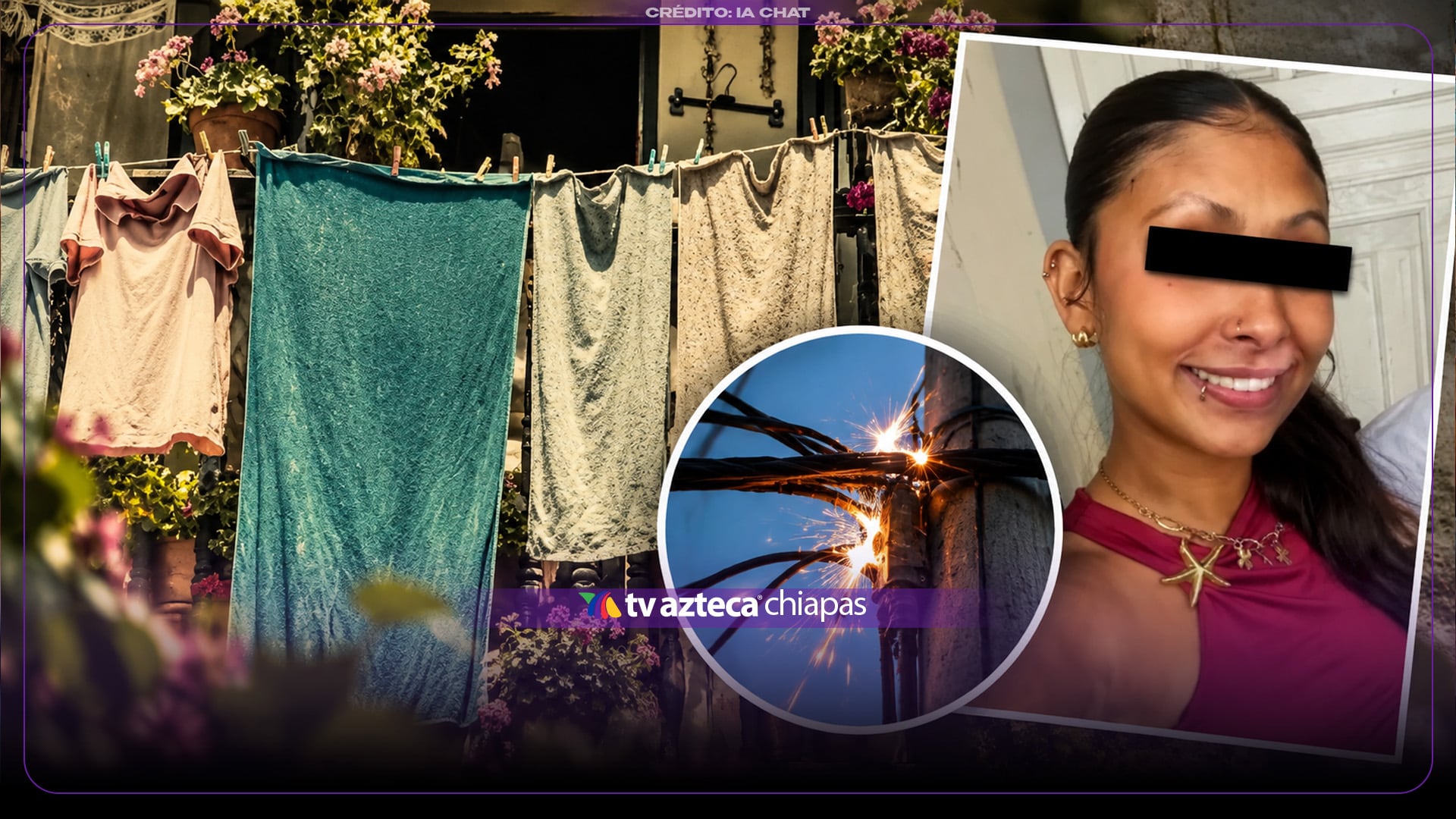 Muere electrocutada joven de 18 años tras subir a tender la ropa; así ocurrió 