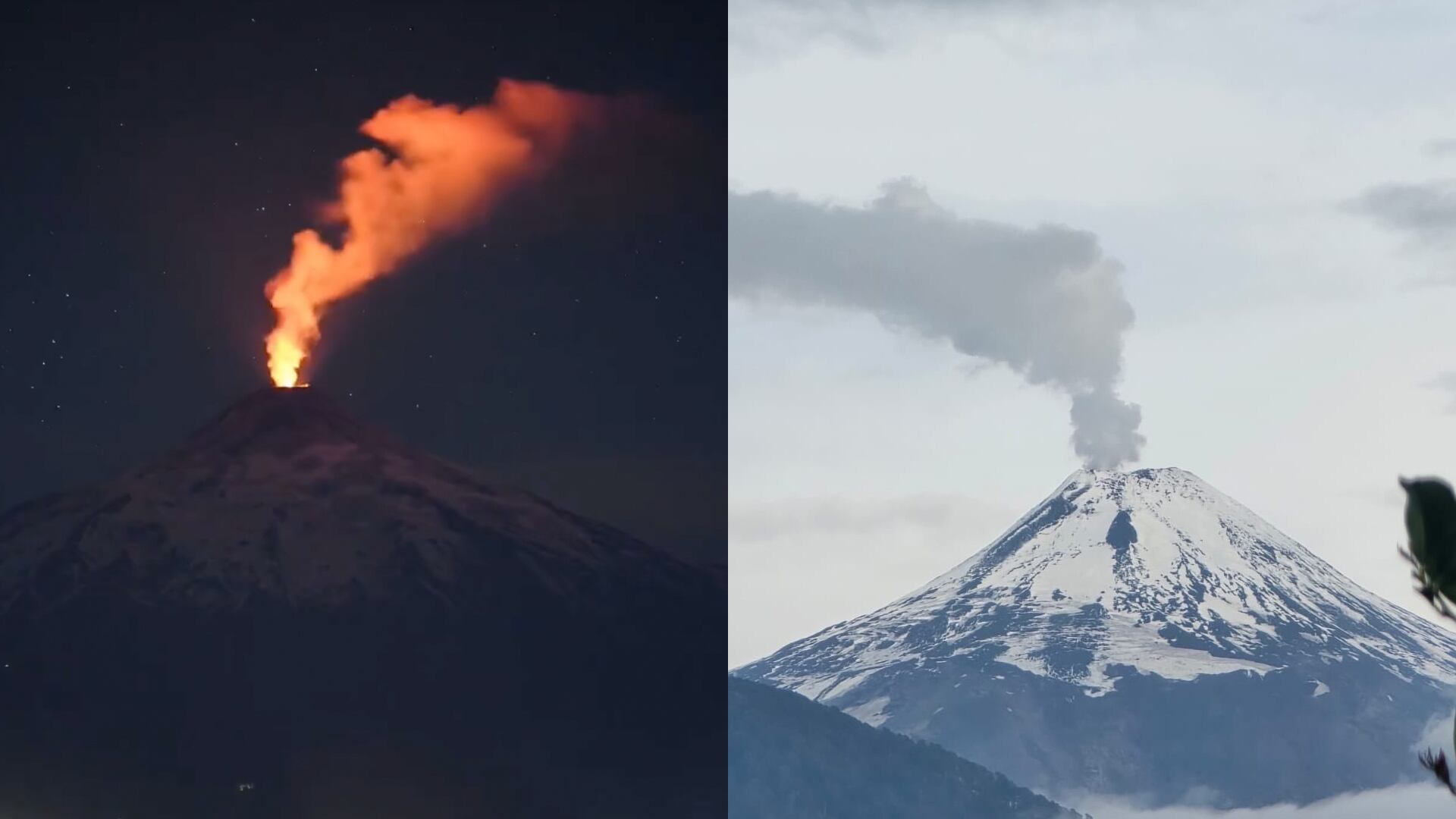 Alerta en la Patagonia por actividad del volcán Villarrica en Chile