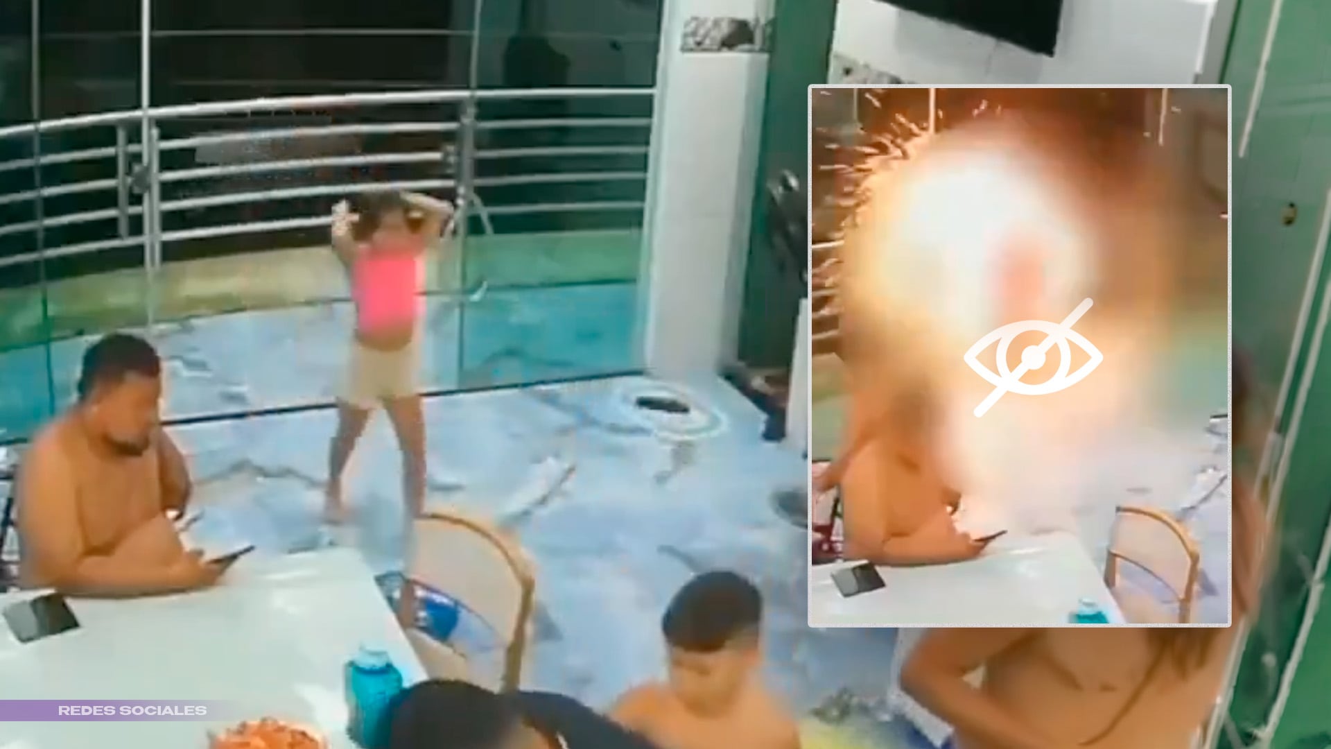 VIDEO: Niña se el3ctr0cut4 al tocar el barandal de un balcón y recibir fuerte descarga