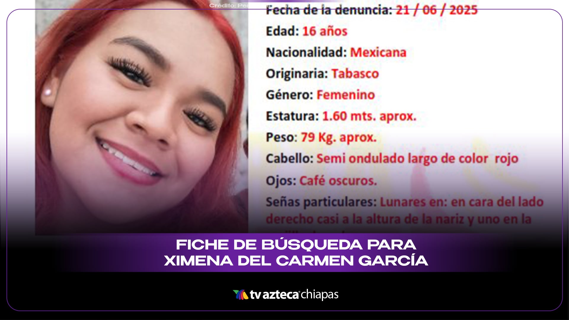 Ximena del Carmen desapareció en Nacajuca, Tabasco ¡Familiares piden ayuda para localizarla!