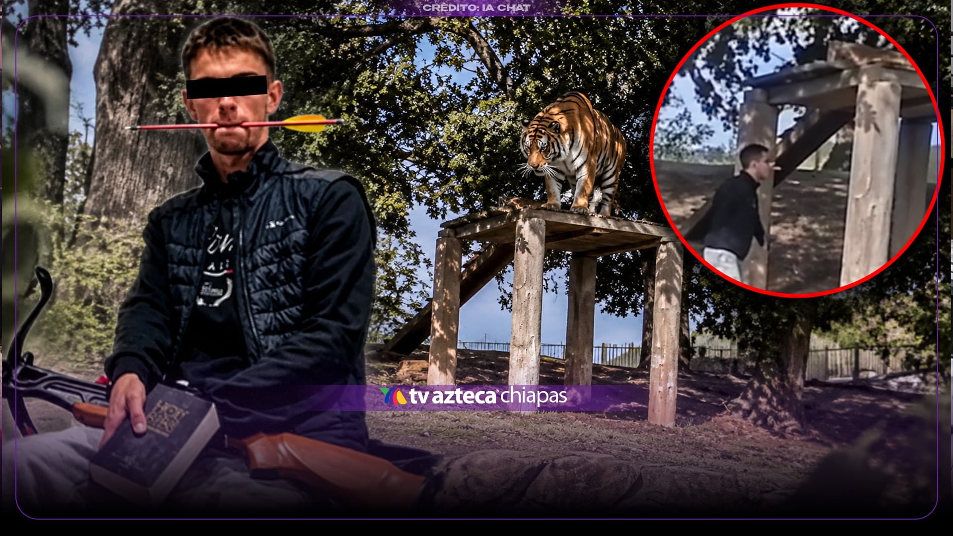 Revelan video del hombre acercándose al tigre en el zoológico minutos antes de morir