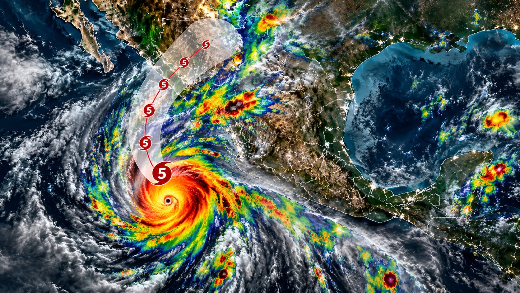 Poderoso huracán Polo vuelve a categoría 5: amenaza con tocar tierra en este punto de México