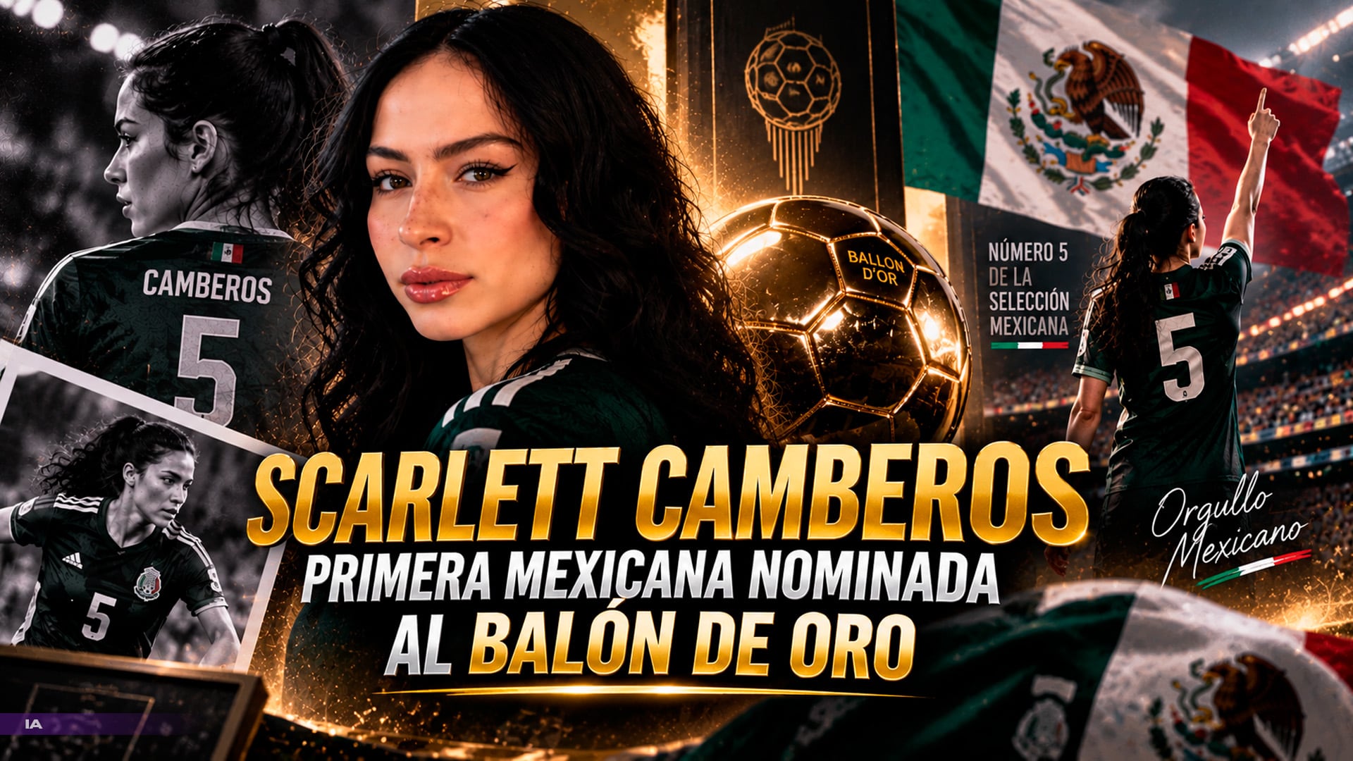 ¡Scarlett Camberos hace historia! Primera mexicana nominada al Balón de Oro Femenino