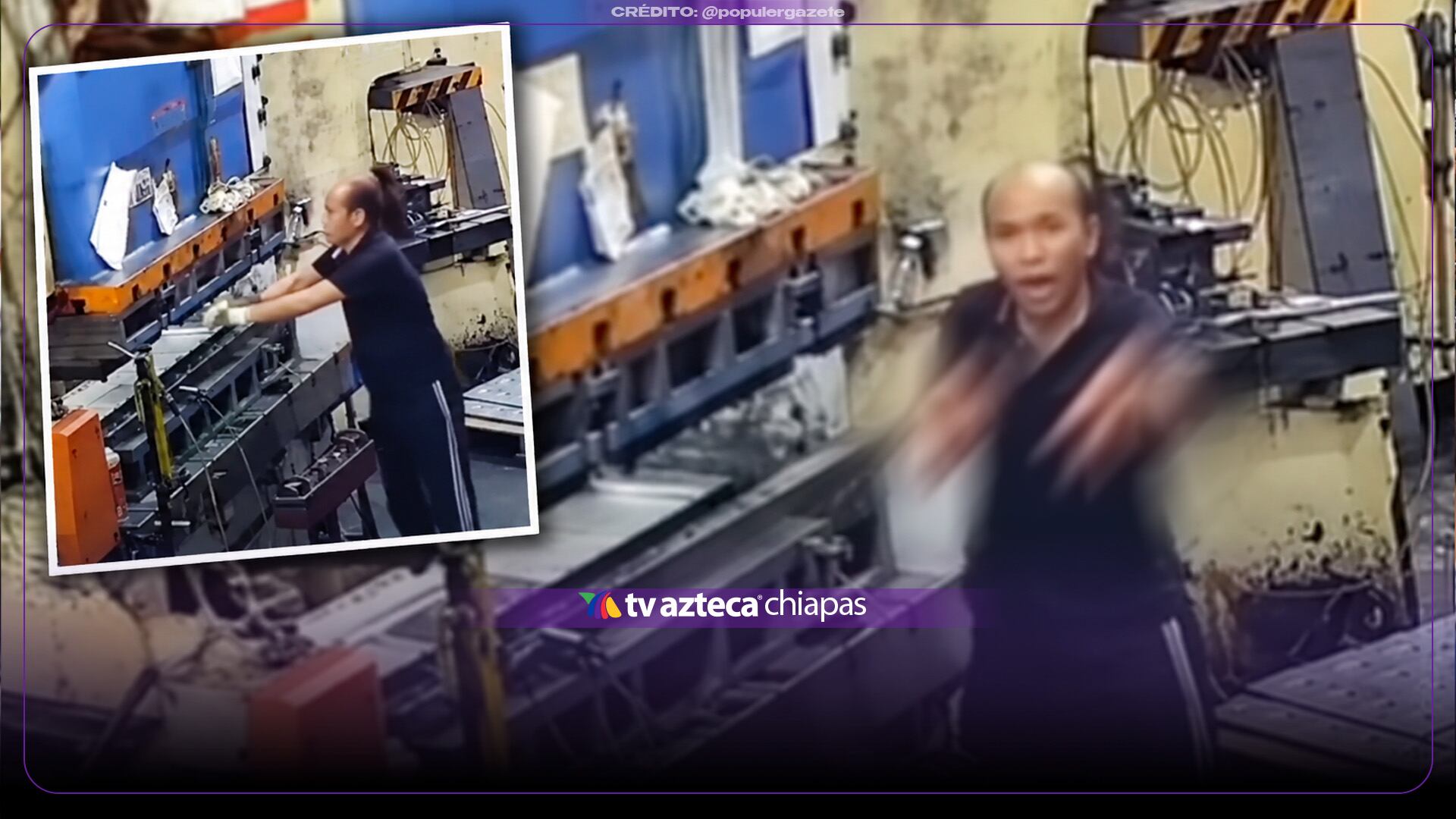 VIDEO ¡Se quedó sin manos! Sujeto termina amputado de las extremidades tras accidente con máquina industrial