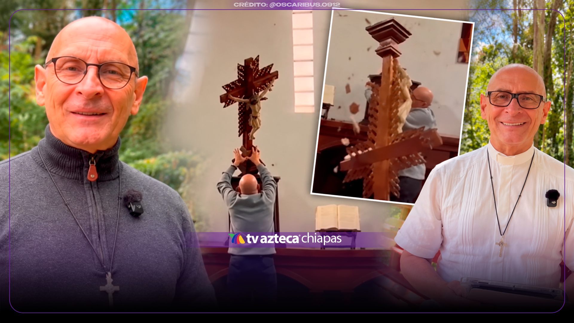 VÍDEO: Sale a la luz la verdad sobre el video viral de la cruz que cae sobre un sacerdote