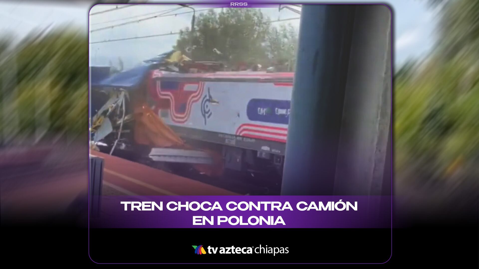 TREN CHOCA CONTRA CAMIÓN EN POLONIA